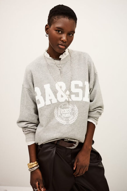 BA&SH BENJAMIN SWEATER - GREY