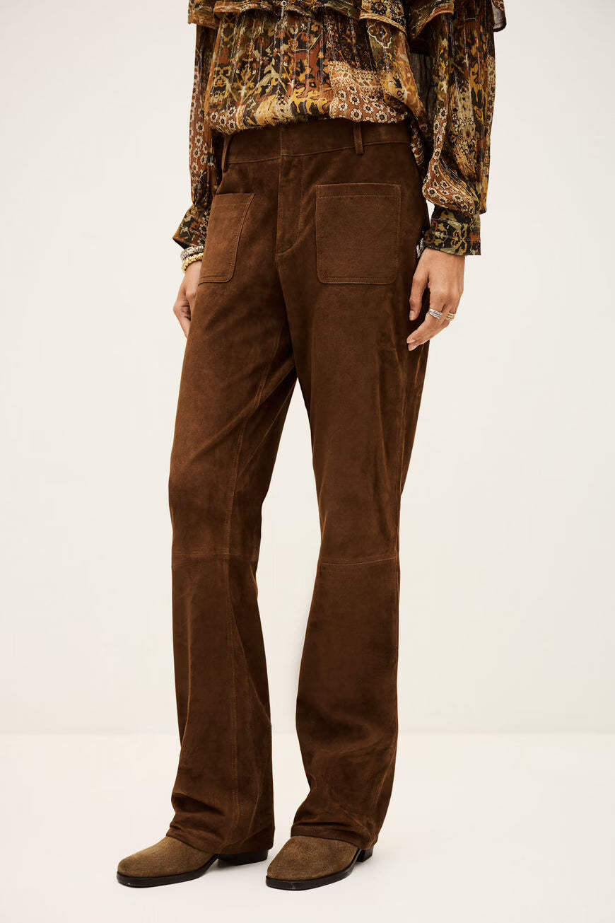 BA&SH MOSSI WIDE LEG TROUSERS TERRE