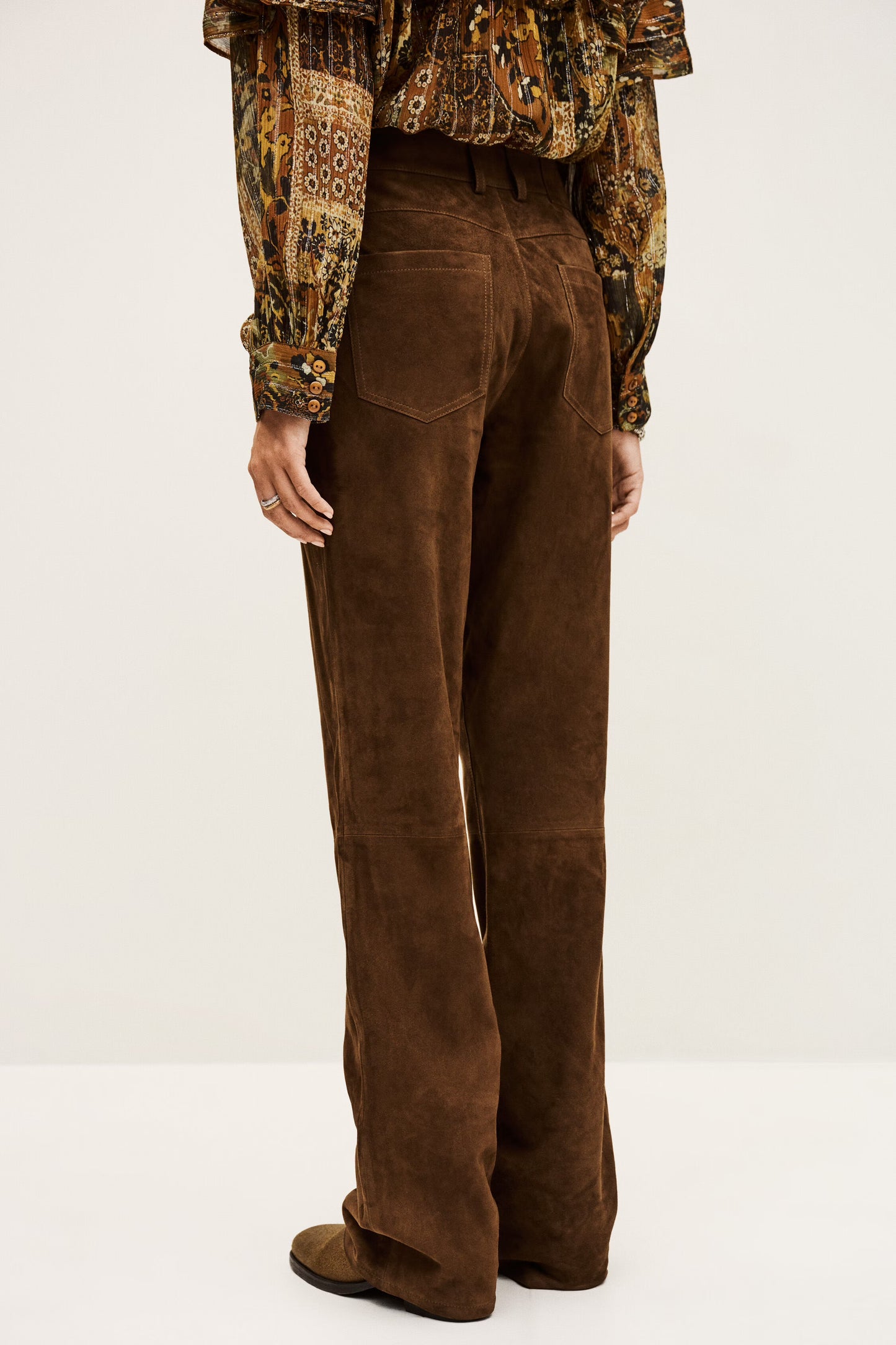 BA&SH MOSSI WIDE LEG TROUSERS TERRE