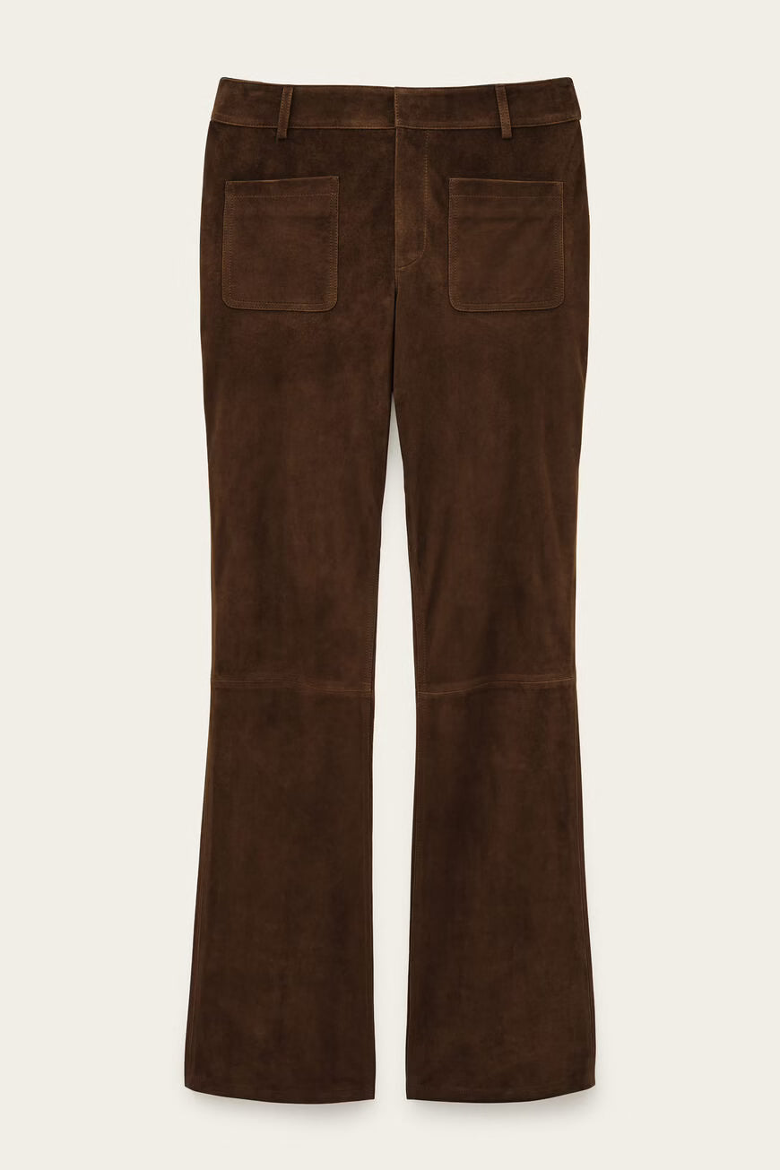 BA&SH MOSSI WIDE LEG TROUSERS TERRE