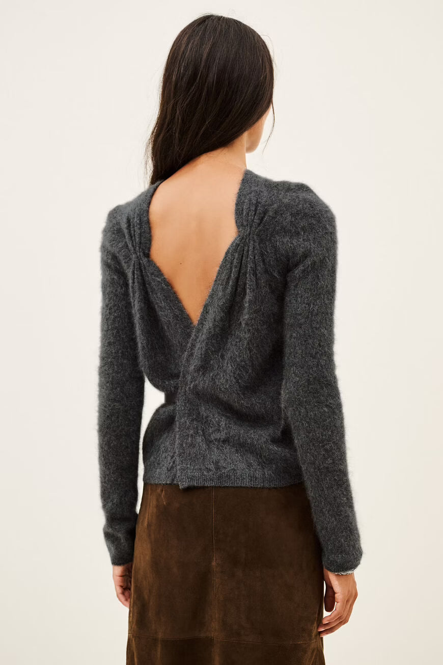 BA&SH TERRATS CARDIGAN GREY