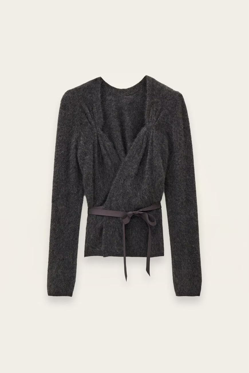 BA&SH TERRATS CARDIGAN GREY