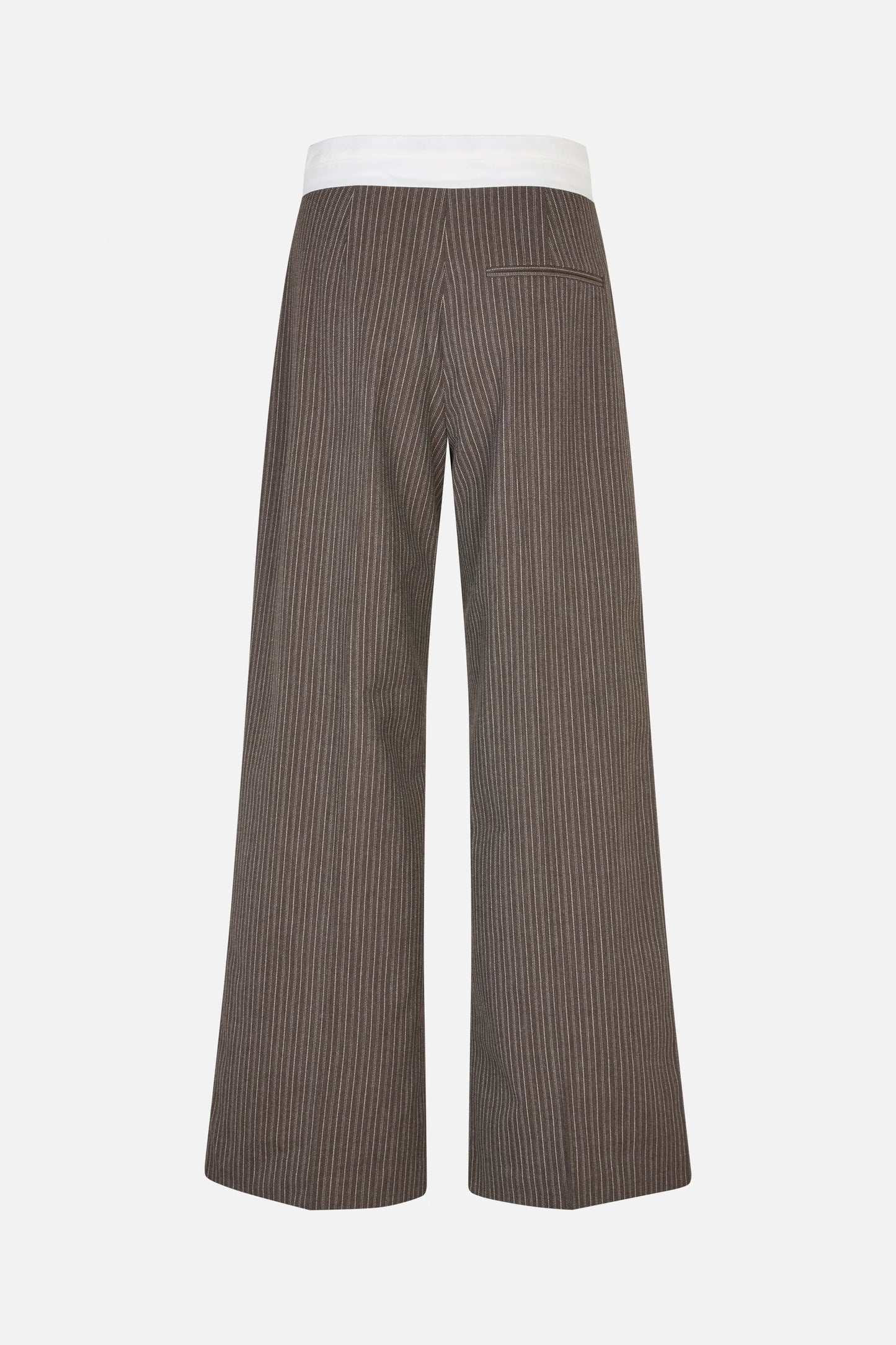 BAUM UND PFERDGARTEN NEYAT PANTS - DARK BROWN PINSTRIPE