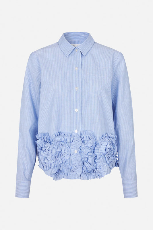 BAUM UND PFERDGARTEN MARIEL SHIRT BLUE HERON STRIPE