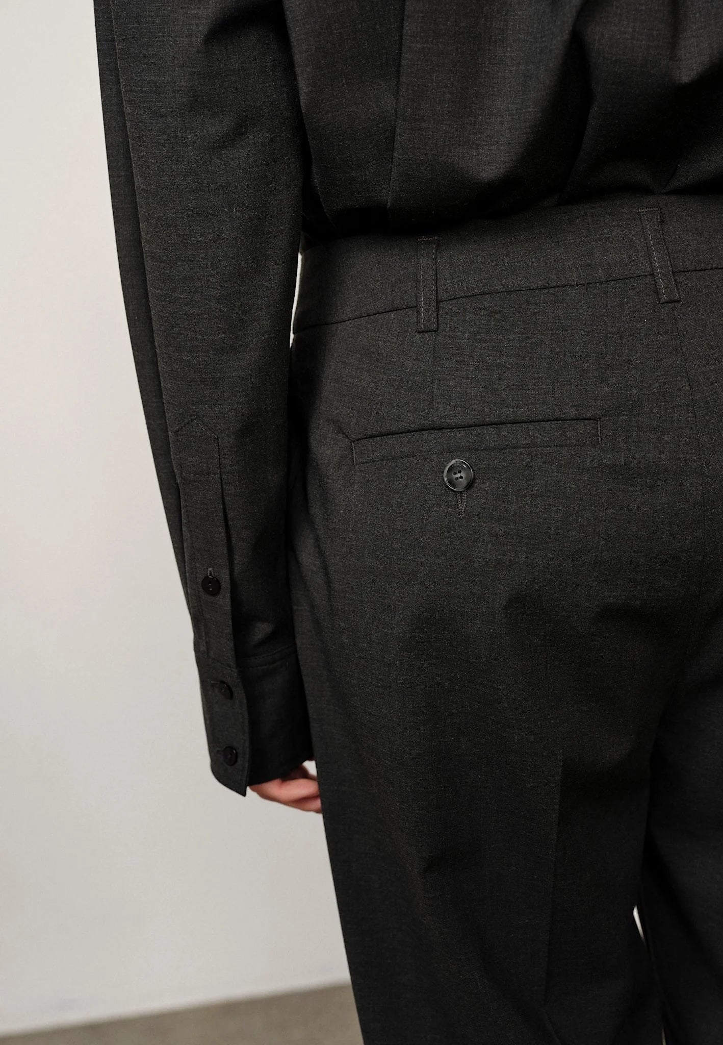HERSKIND JACK LOW WAIST PANTS DARK GREY