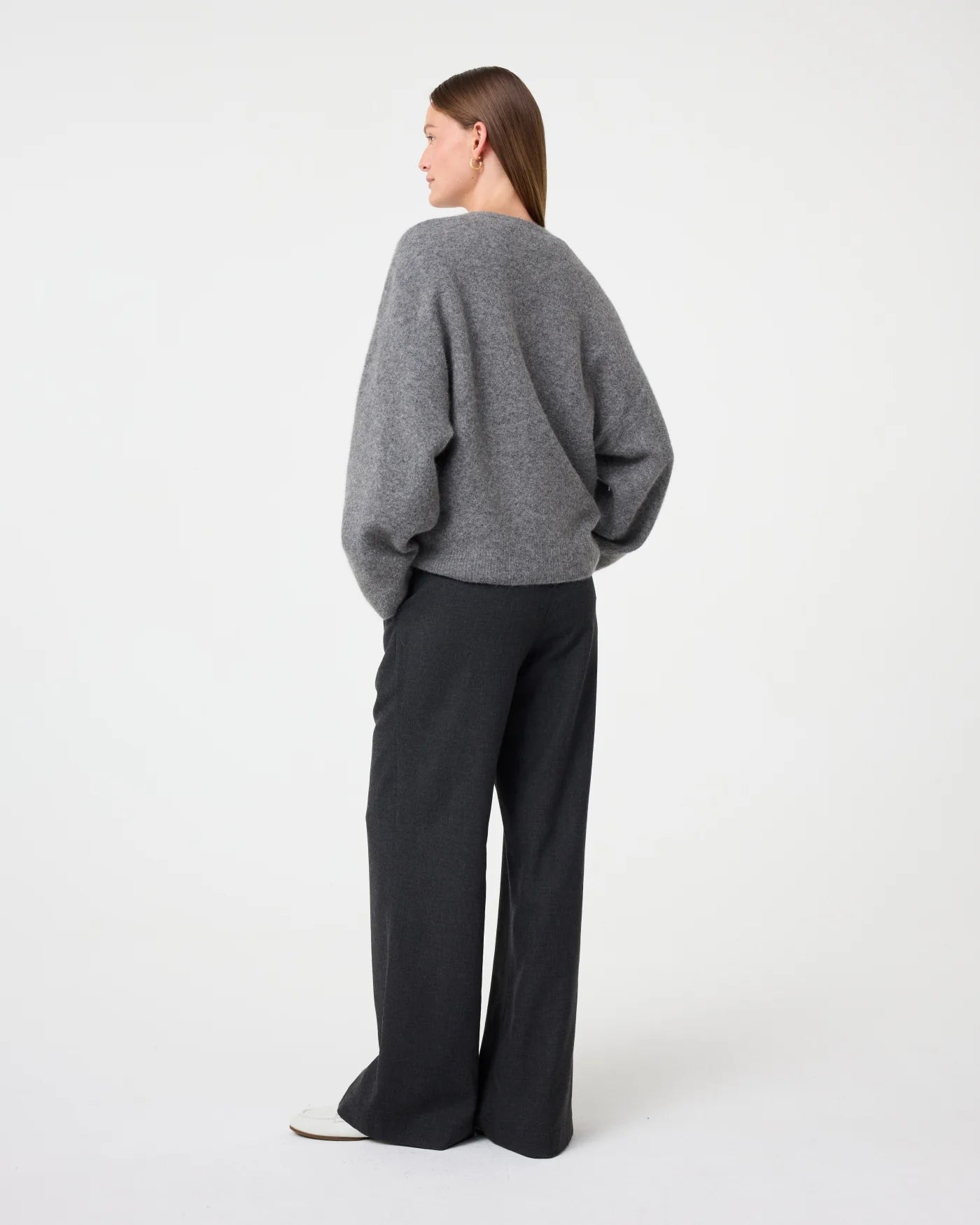 KNIT-TED LUCIA PULLOVER MID GREY