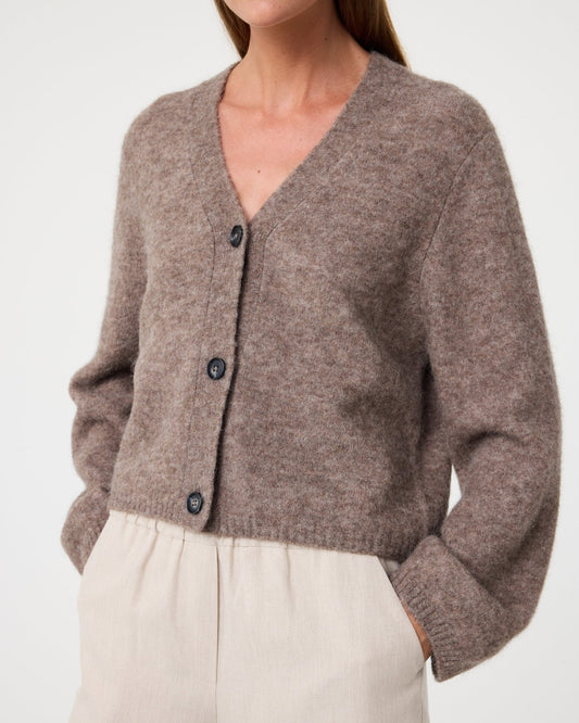 KNIT-TED ARIEL CARDIGAN WALNUT