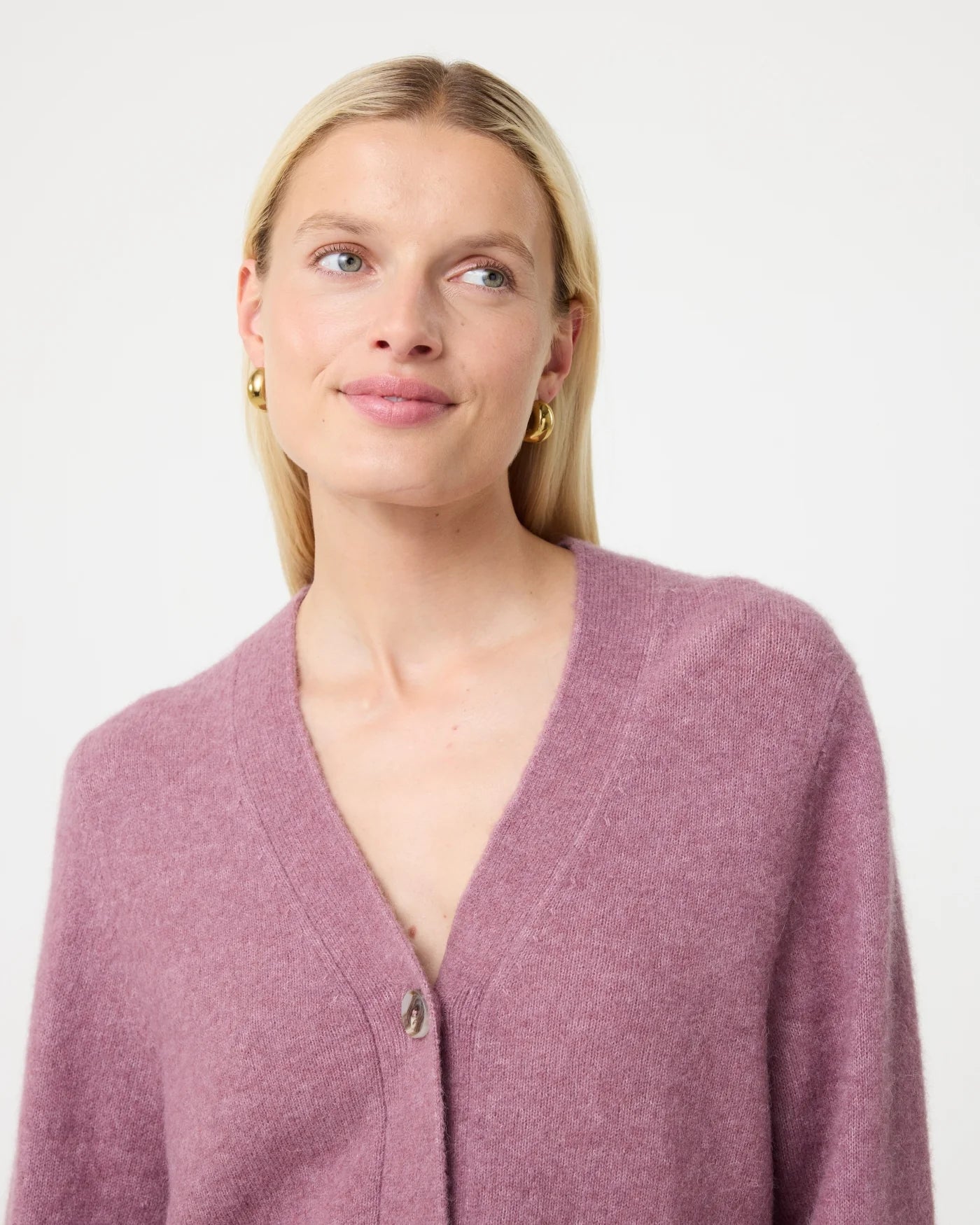 KNIT-TED ARIEL CARDIGAN LILAC