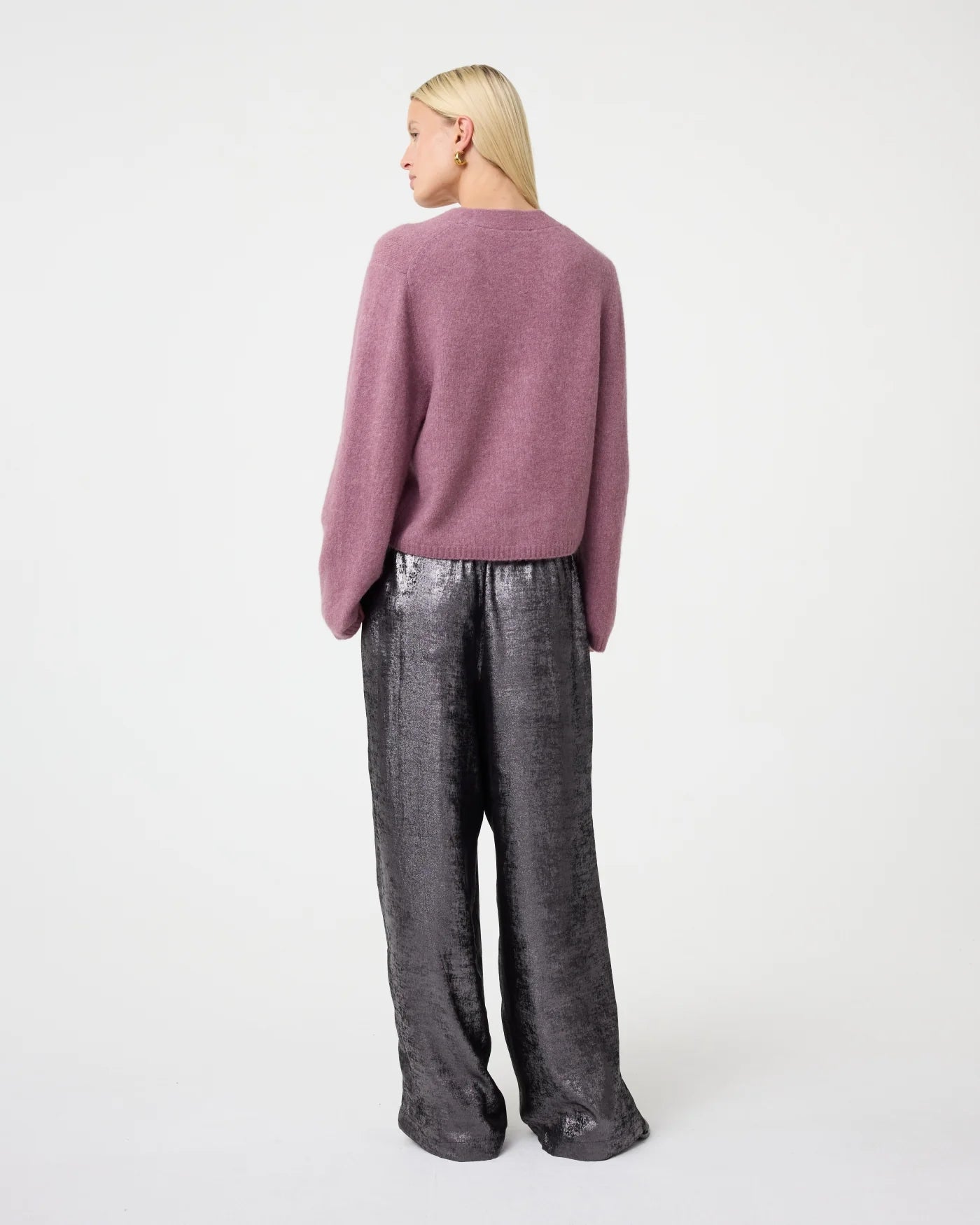 KNIT-TED ARIEL CARDIGAN LILAC