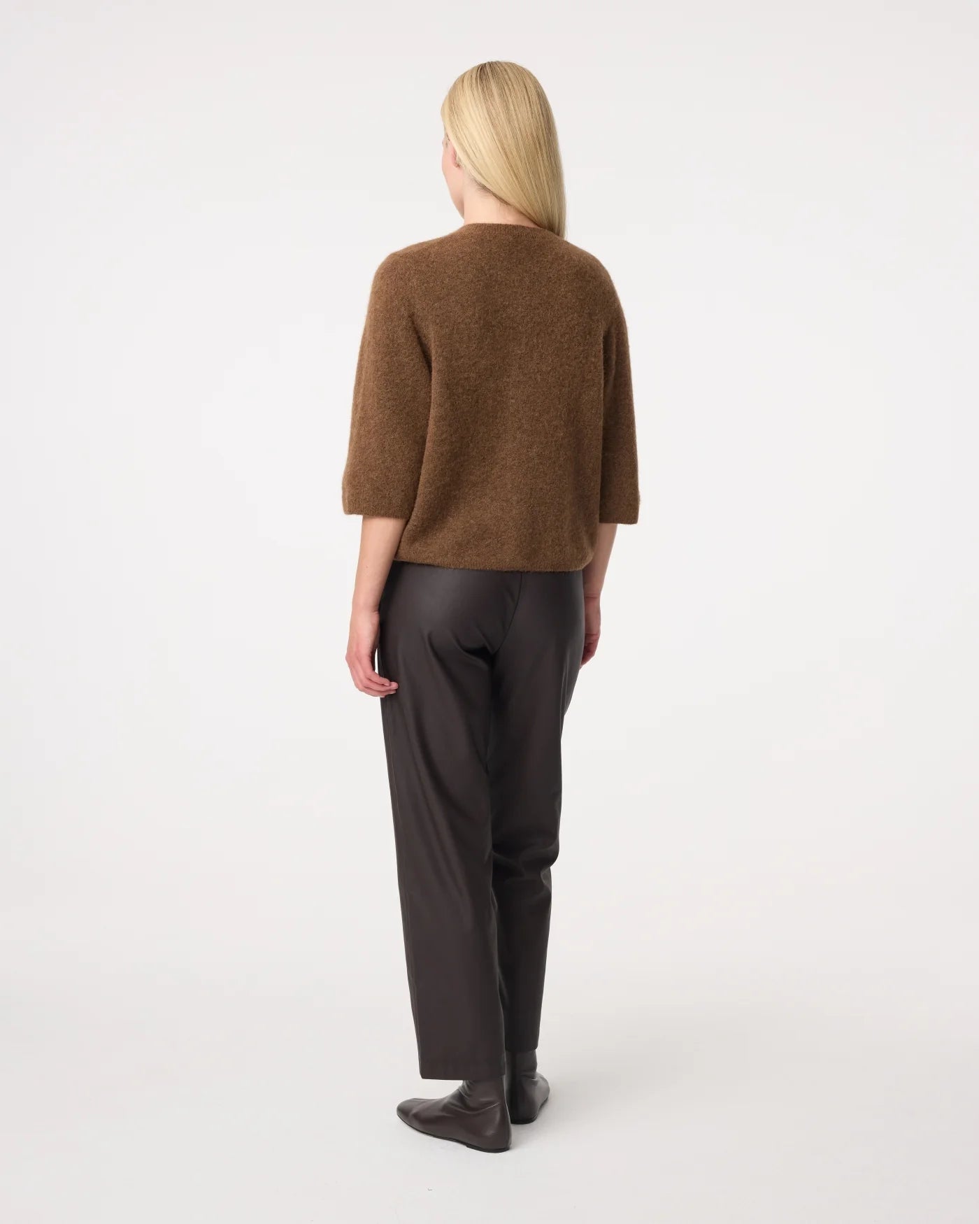 KNIT-TED MEG CARDIGAN MID BROWN