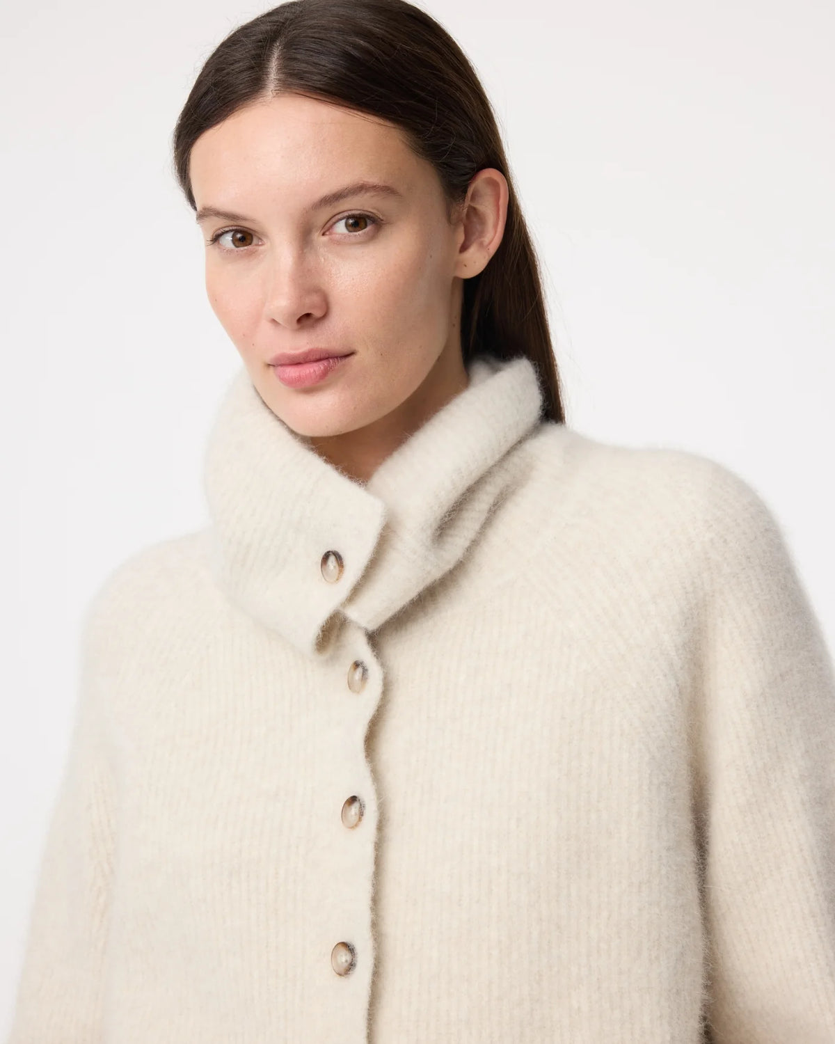 KNITTED MILO CARDIGAN GREIGE