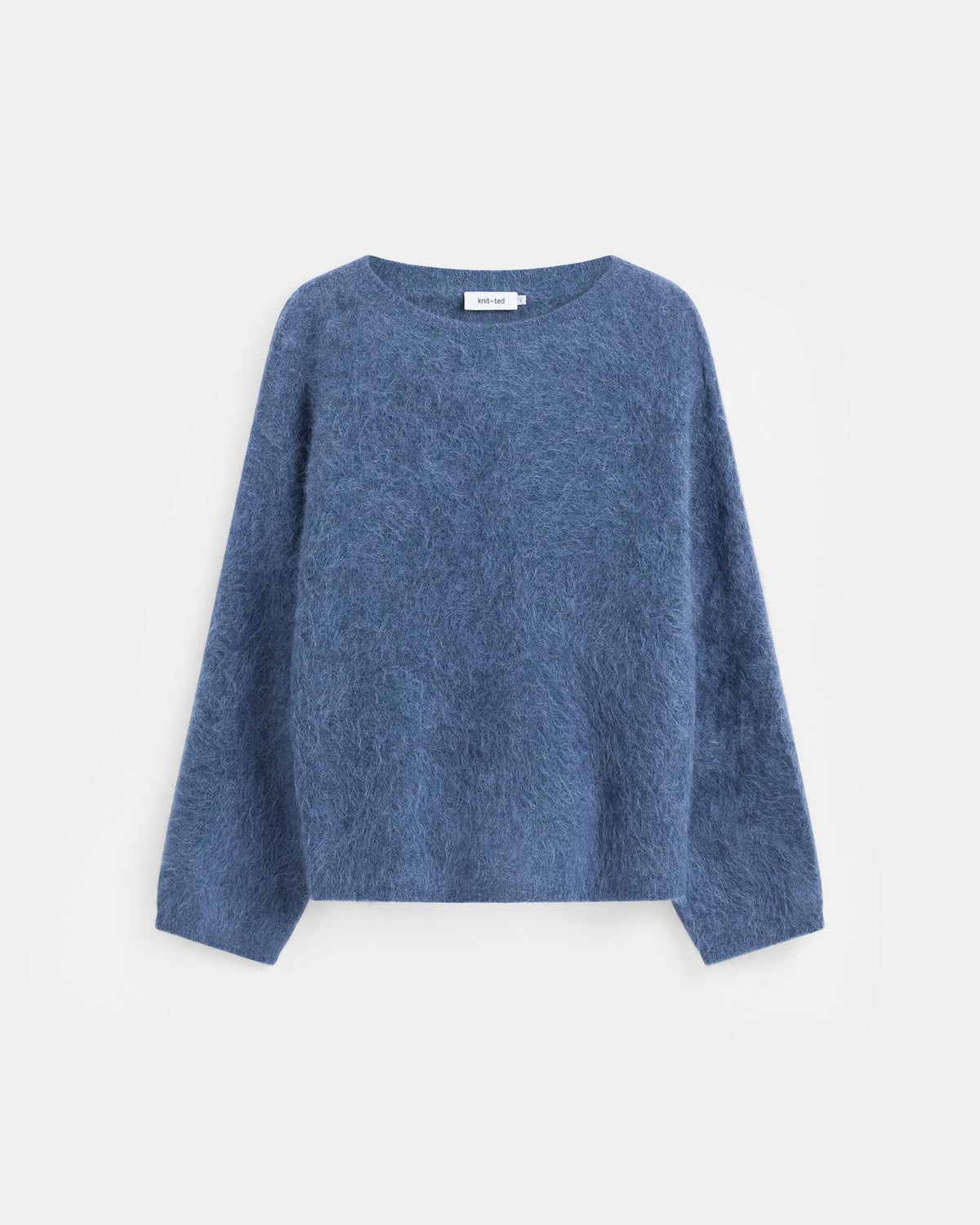KNIT-TED AMALIA PULLOVER MID BLUE