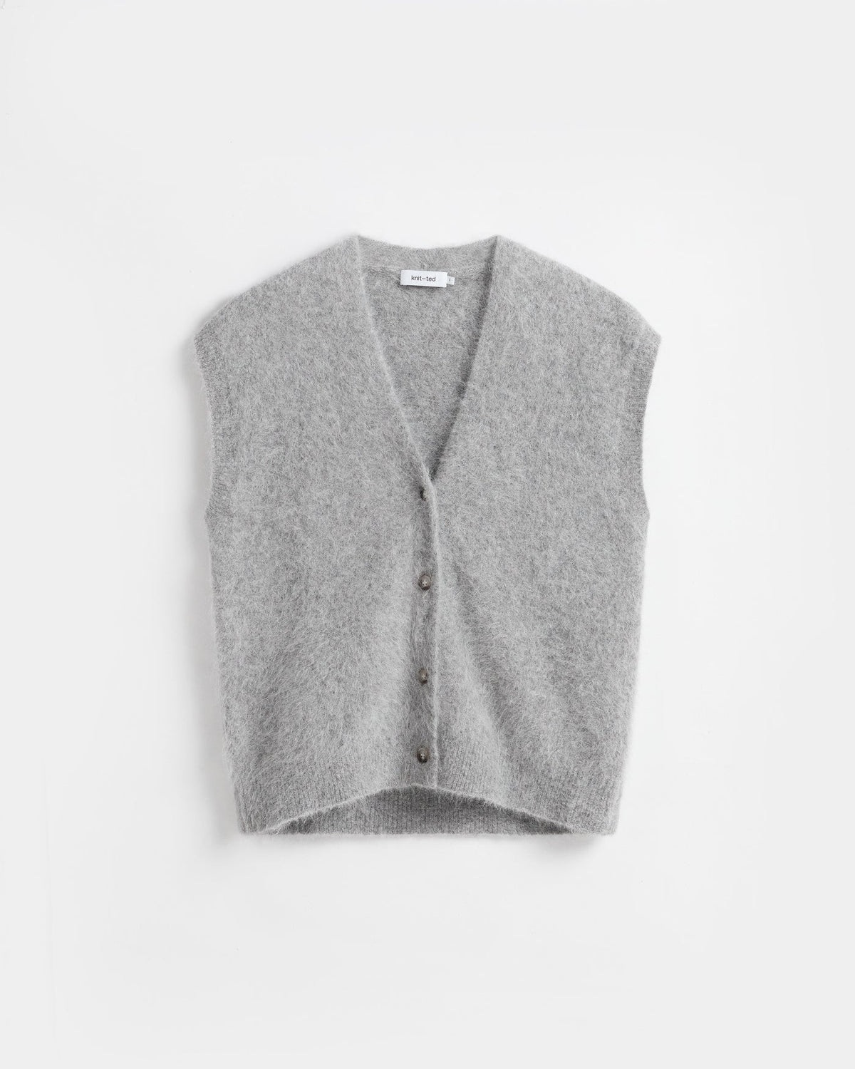 KNIT-TED CONSTANZE CARDIGAN MID GREY