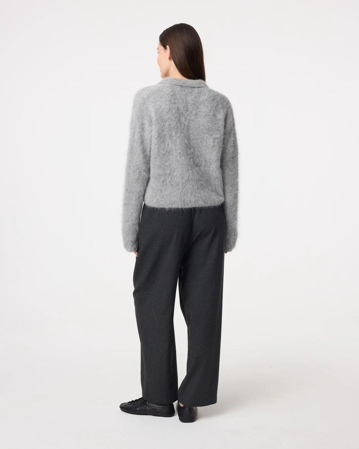 KNITTED NIKI CARDIGAN MID GREY