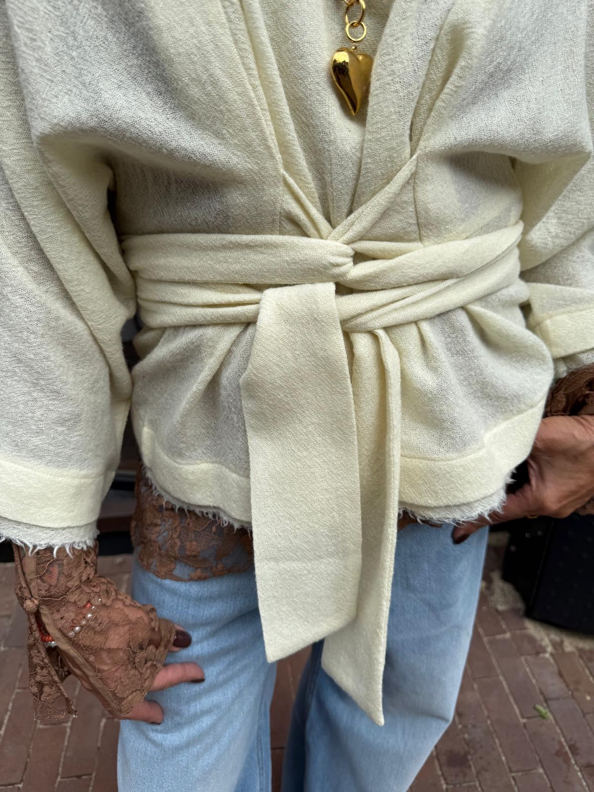 ALAYA TOP SOFT WOOL ECRU