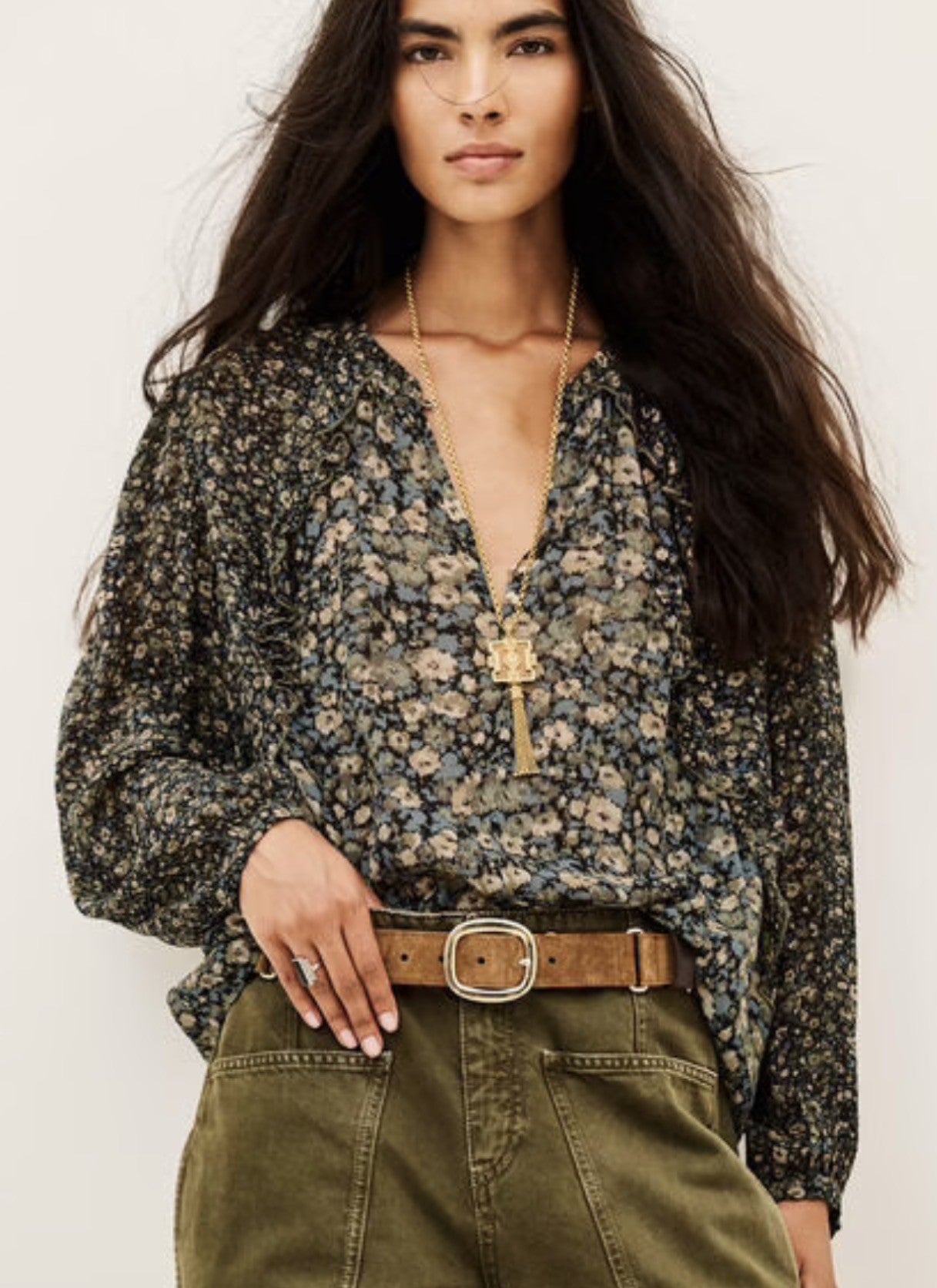 BASH BLOUSE KROSS - KAKI