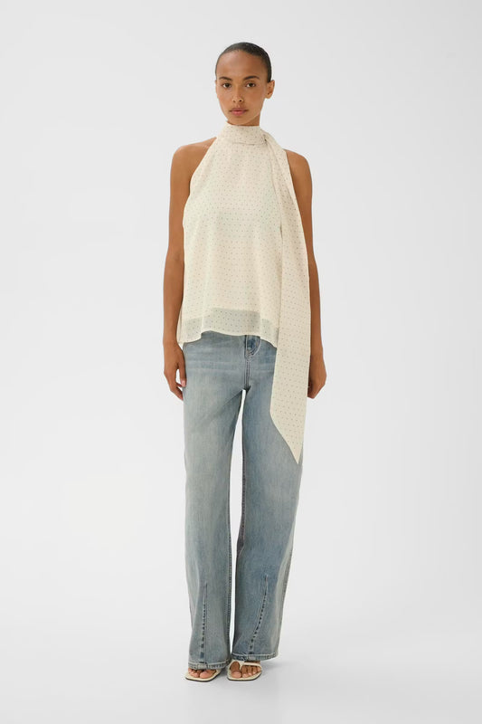 GESTUZ DORAH BLOUSE BIRCH DOT