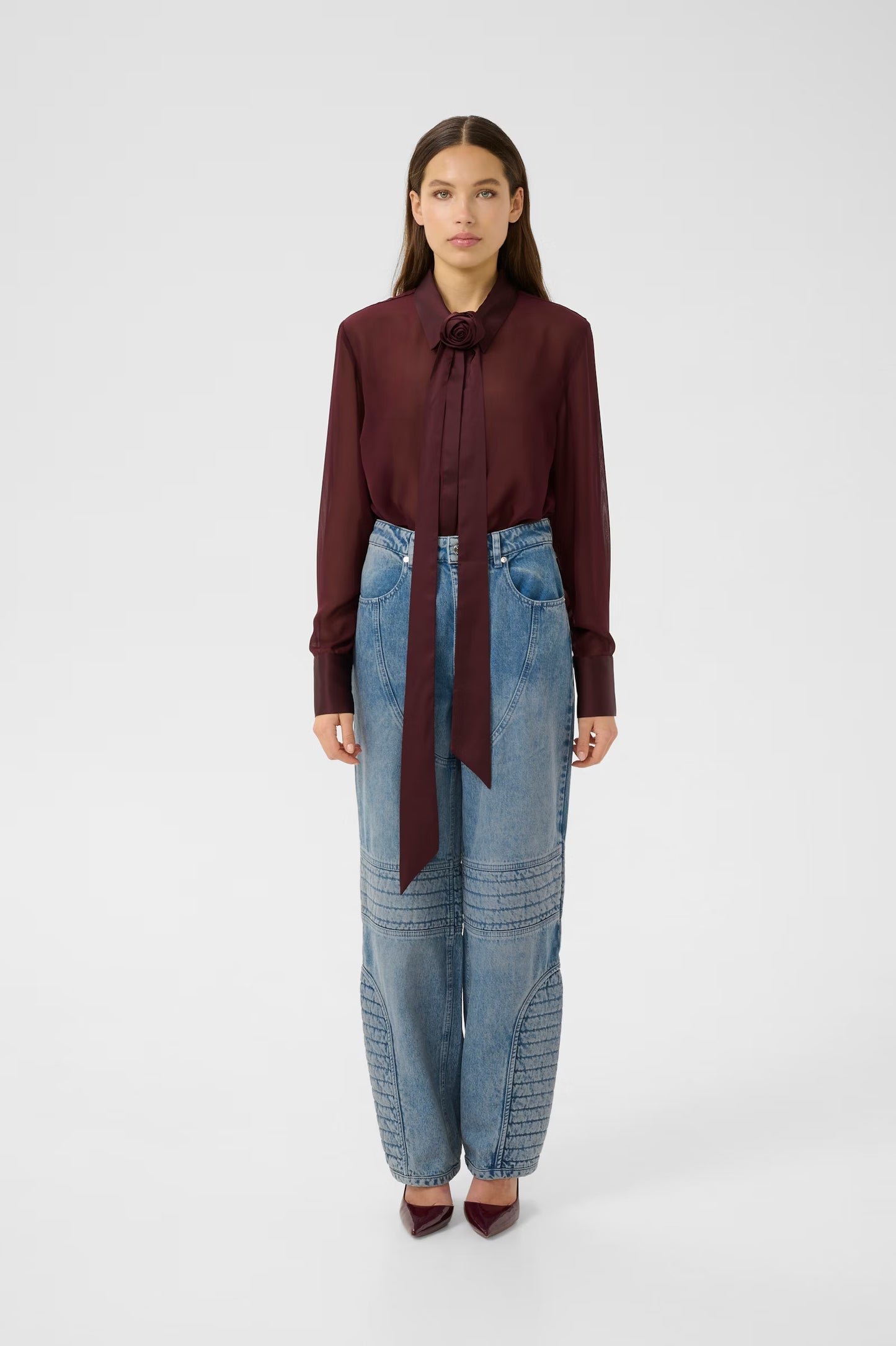 GESTUZ LYNNE SHIRT ARONIA