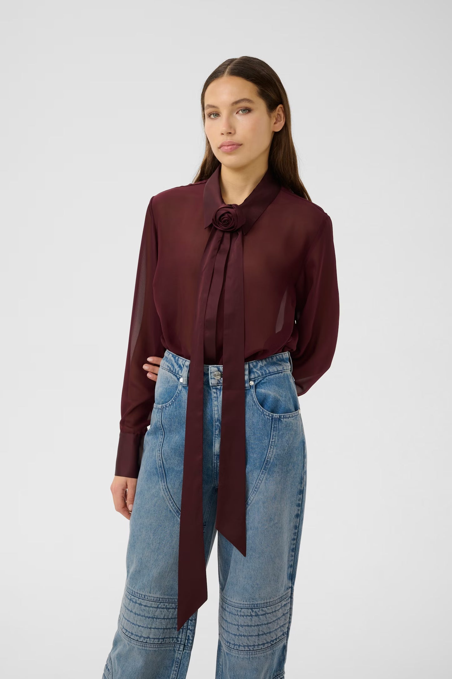 GESTUZ LYNNE SHIRT ARONIA