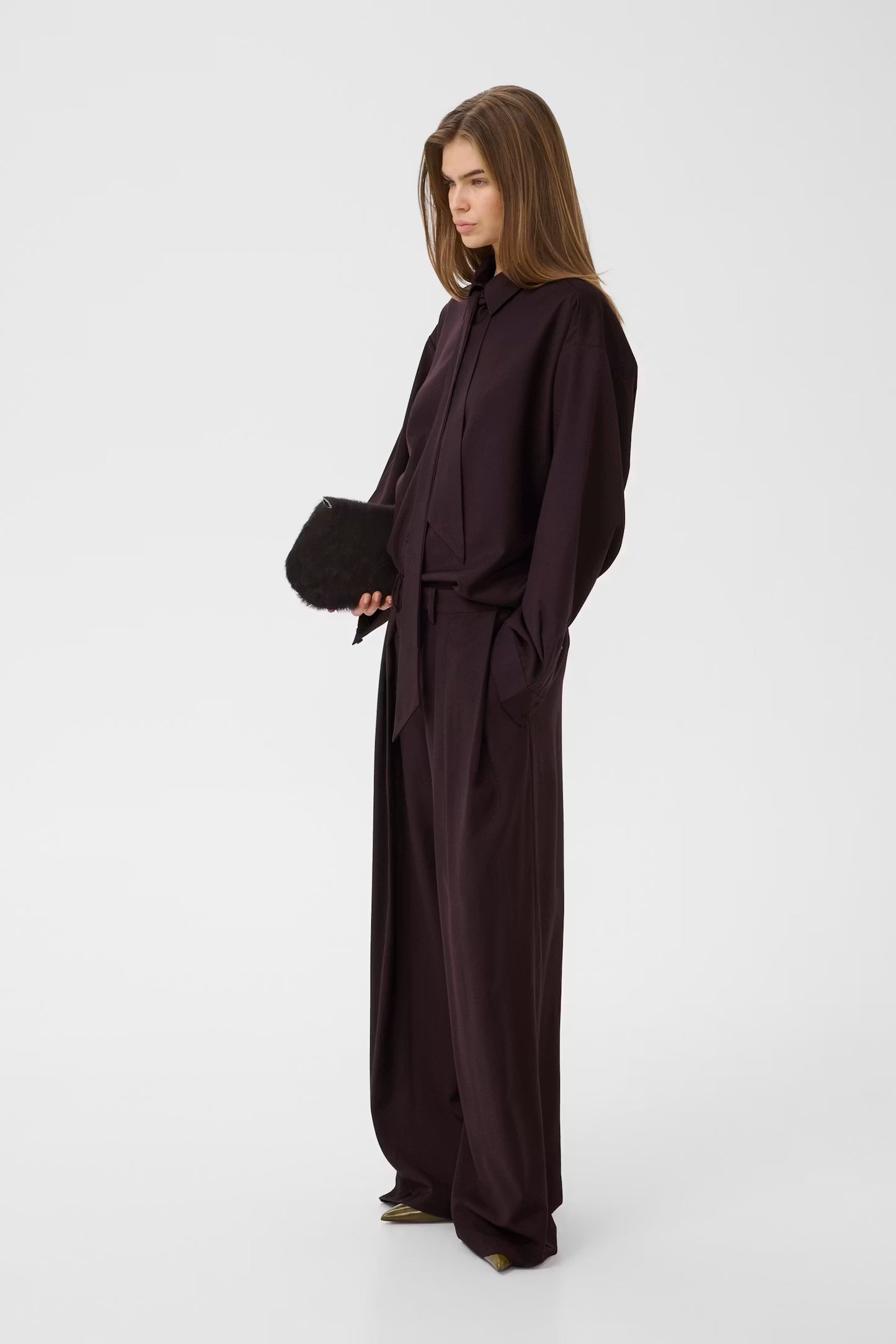 GESTUZ SCHANY PANTS DEEP PLUM