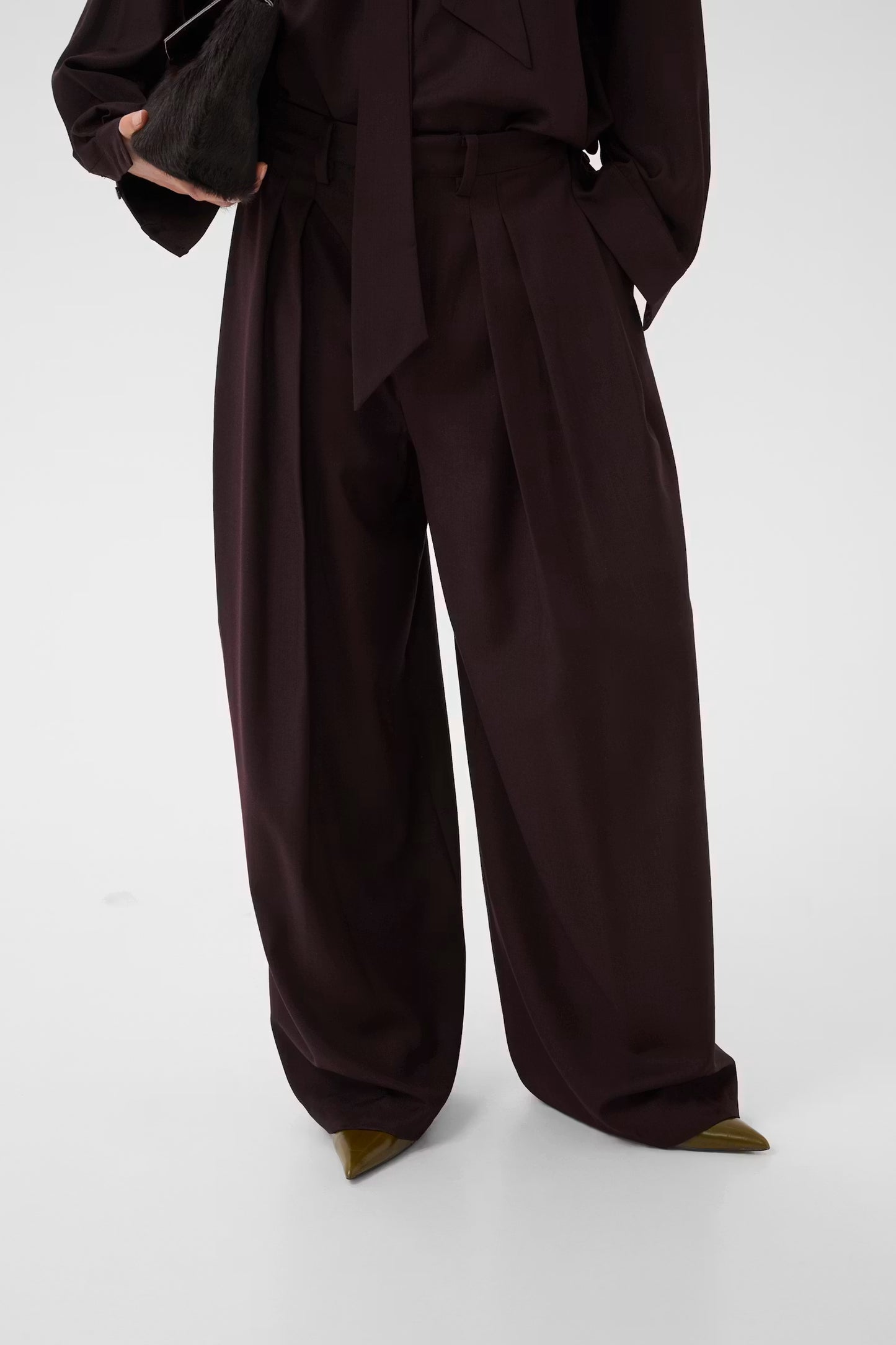 GESTUZ SCHANY PANTS DEEP PLUM