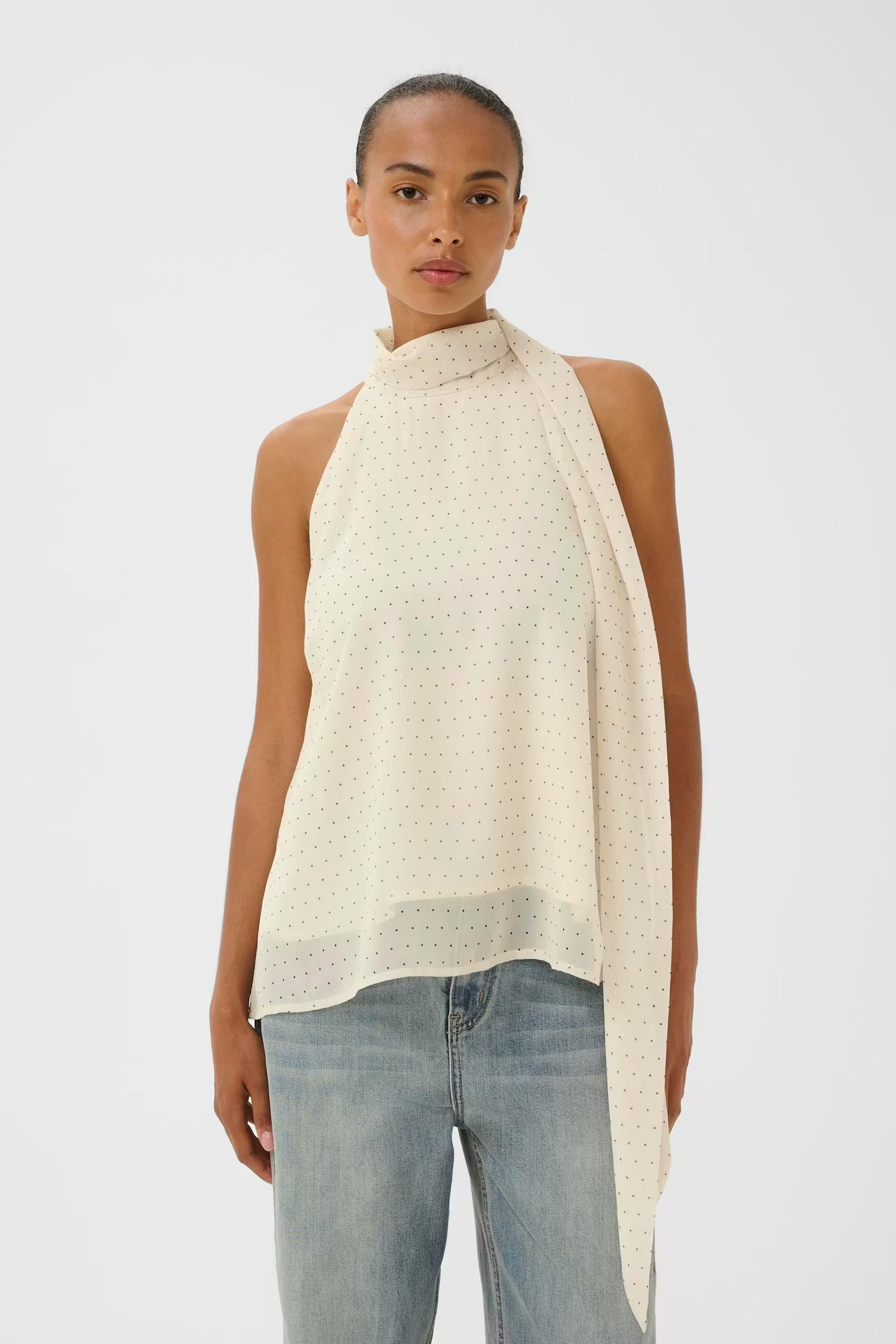 GESTUZ DORAH BLOUSE BIRCH DOT
