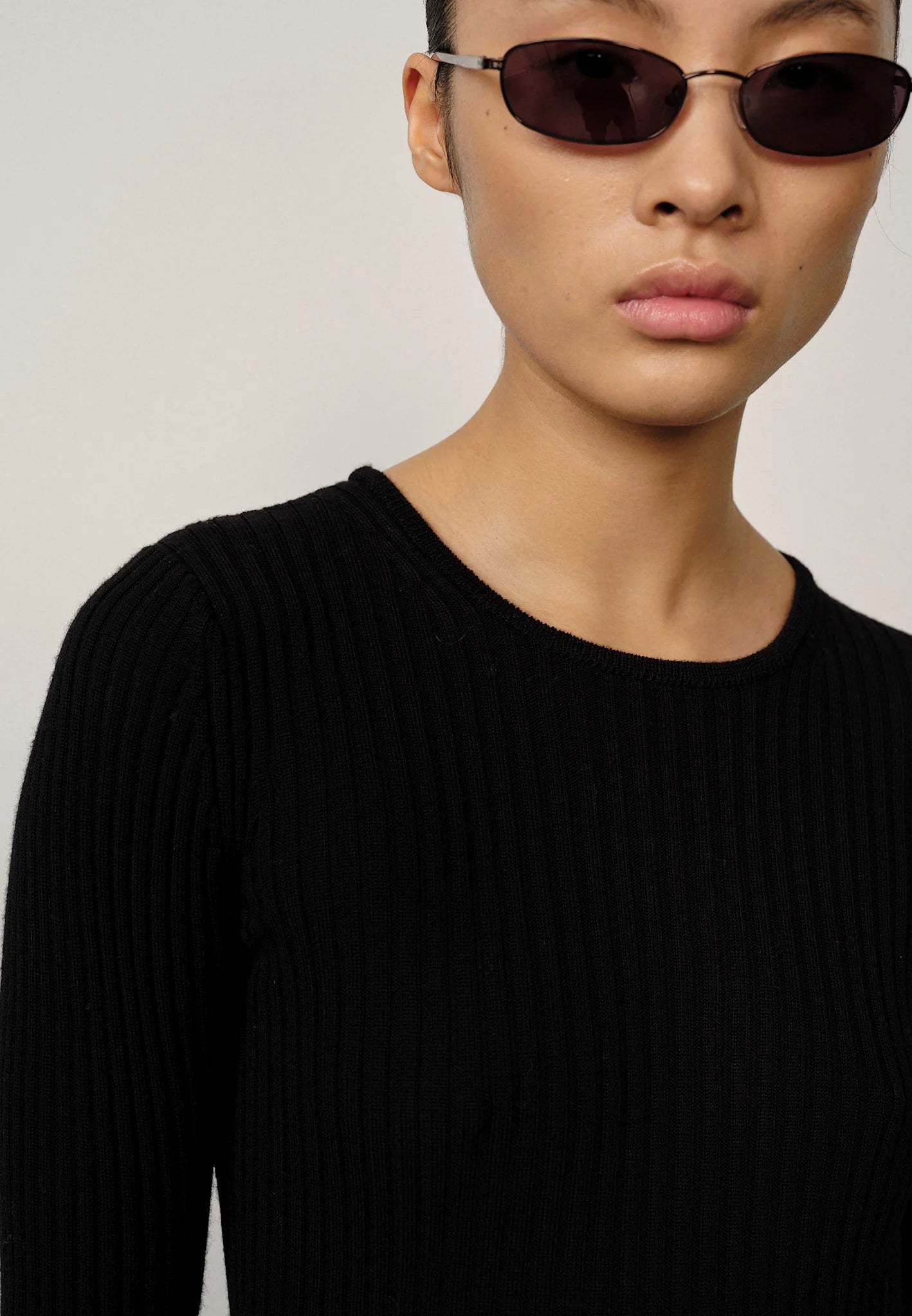 HERSKIND CAMB KNIT BLOUSE BLACK