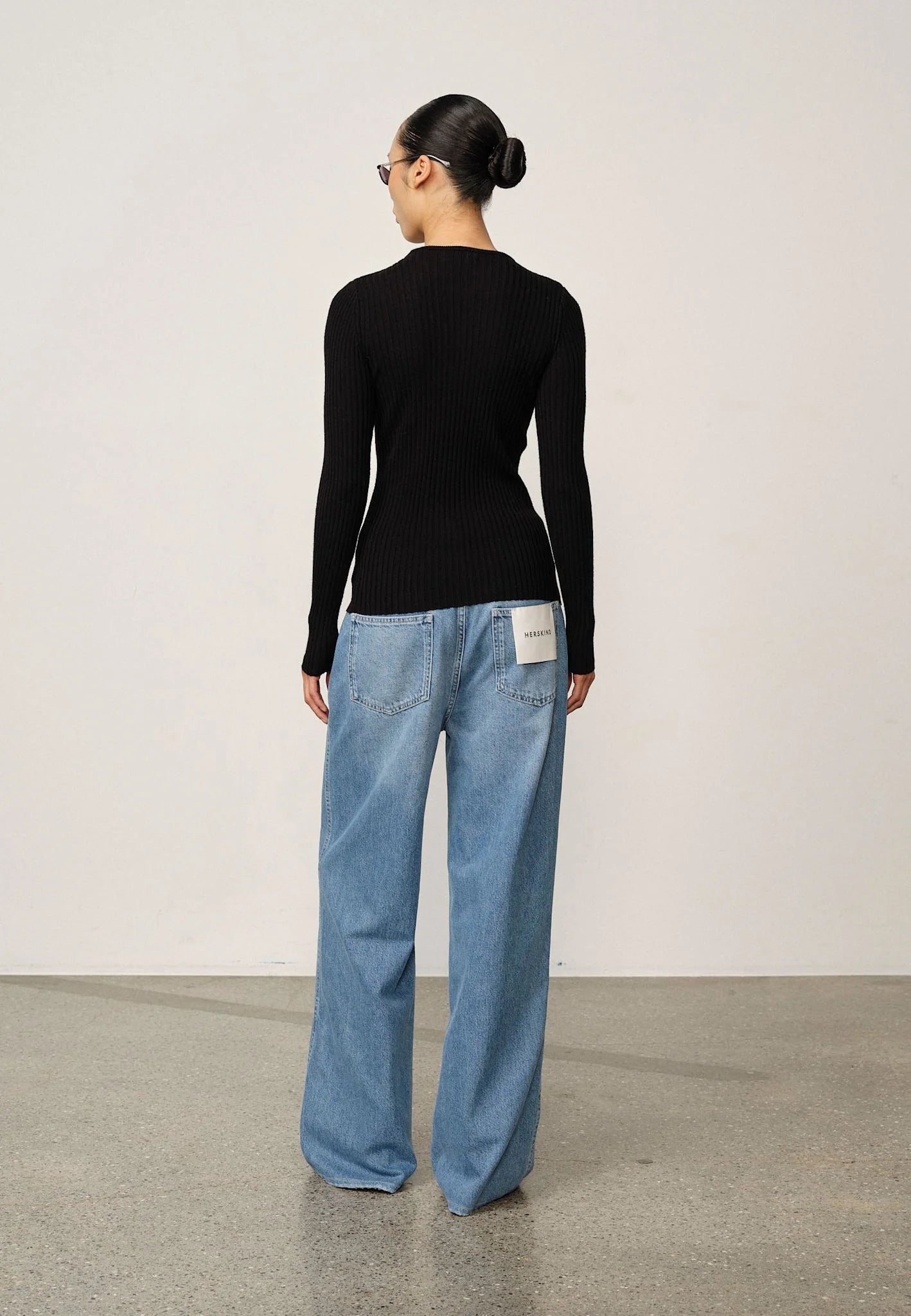 HERSKIND CAMB KNIT BLOUSE BLACK