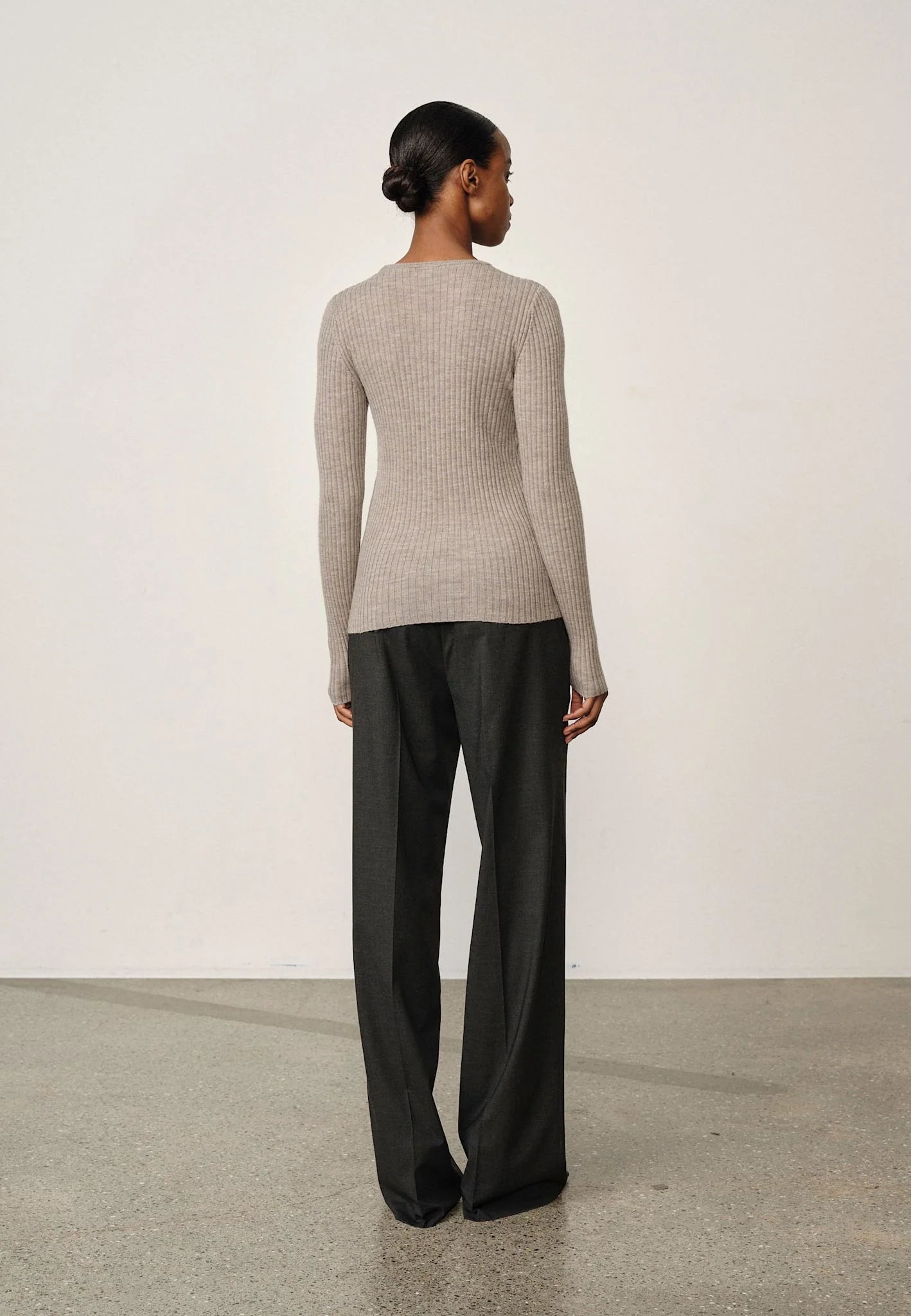 HERSKIND CAMB KNIT BLOUSE LIGHT TAUPE