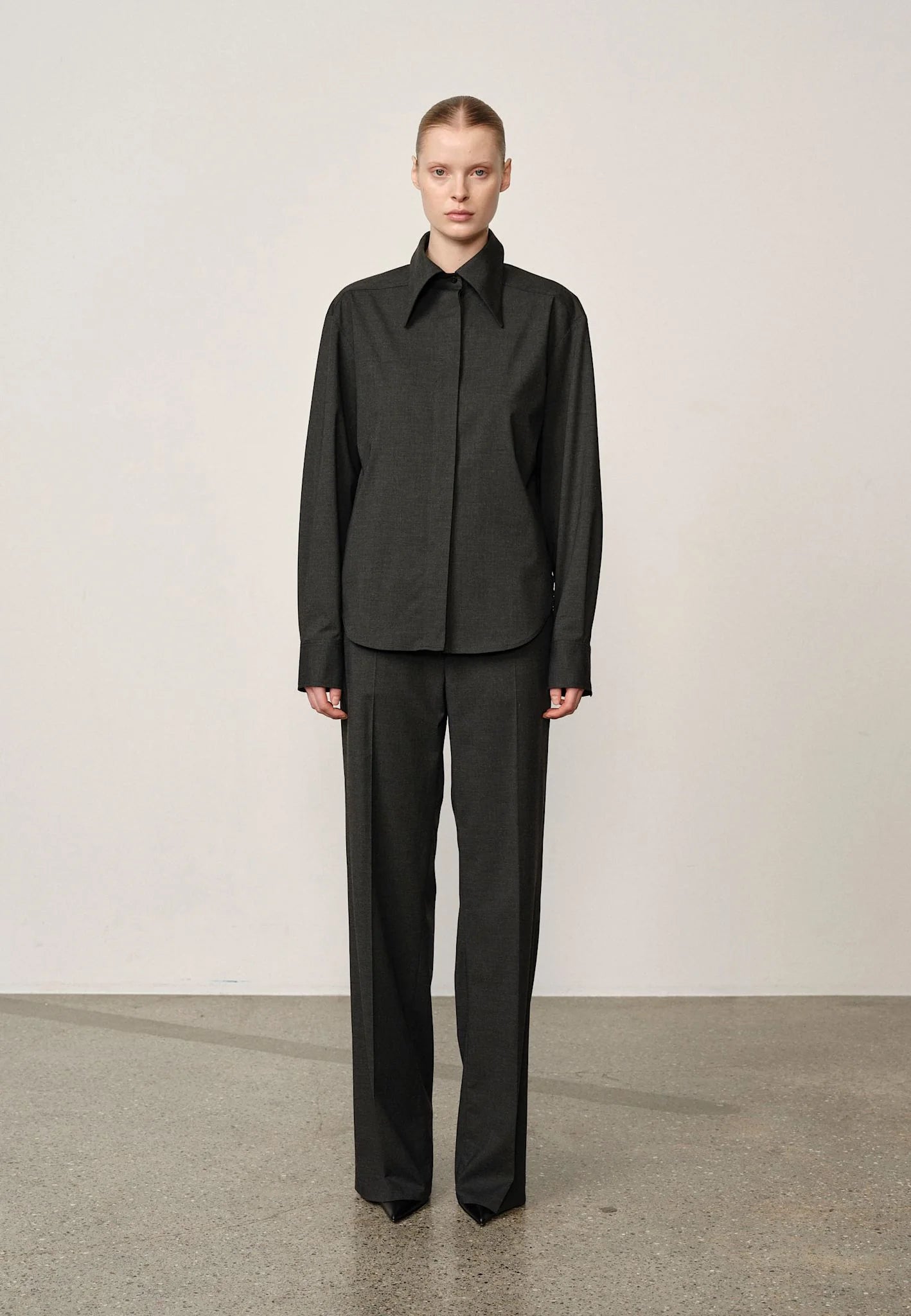 HERSKIND DARA SHIRT DARK GREY