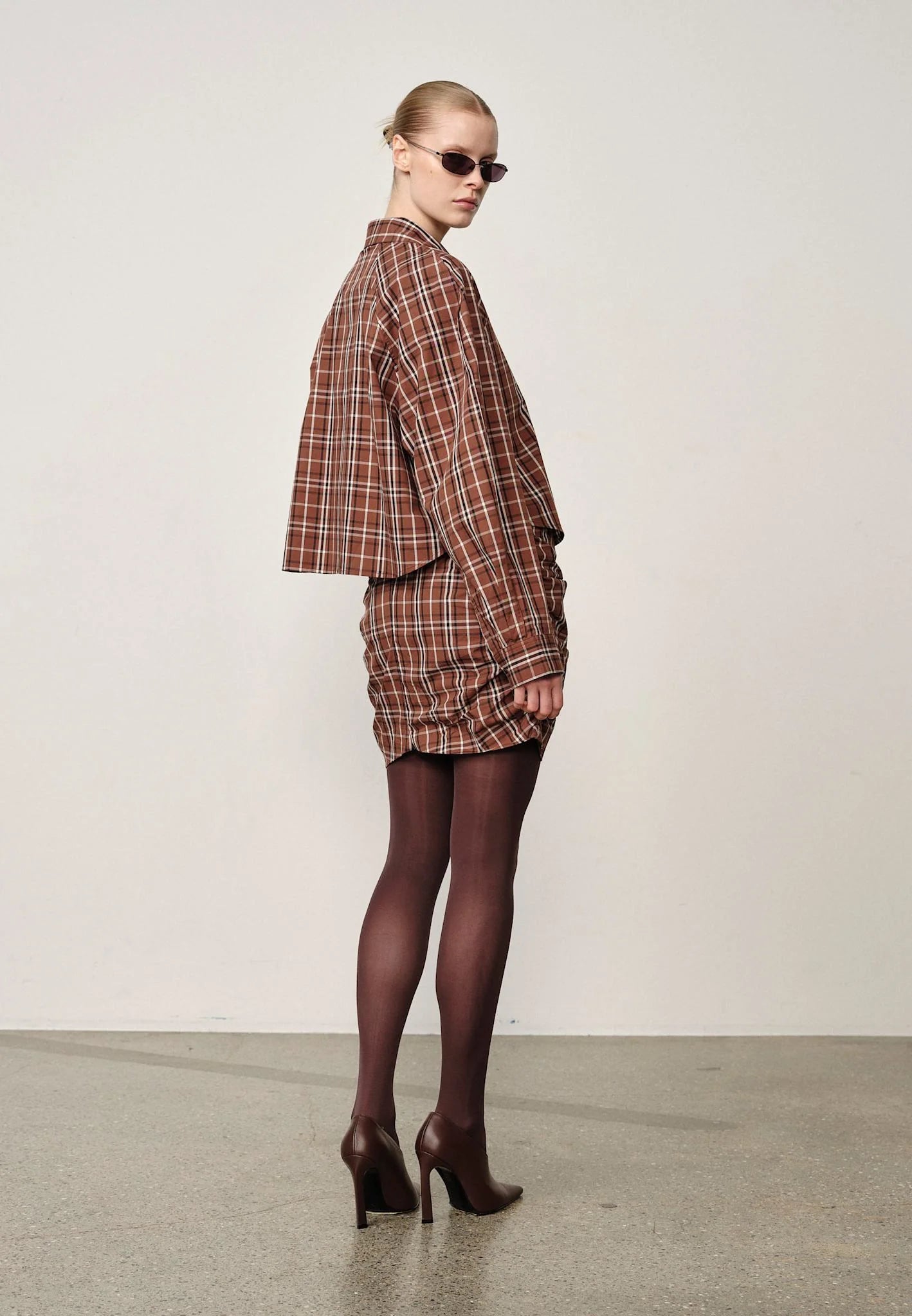 HERSKIND ELSIE SHIRT - BROWN CHECKS