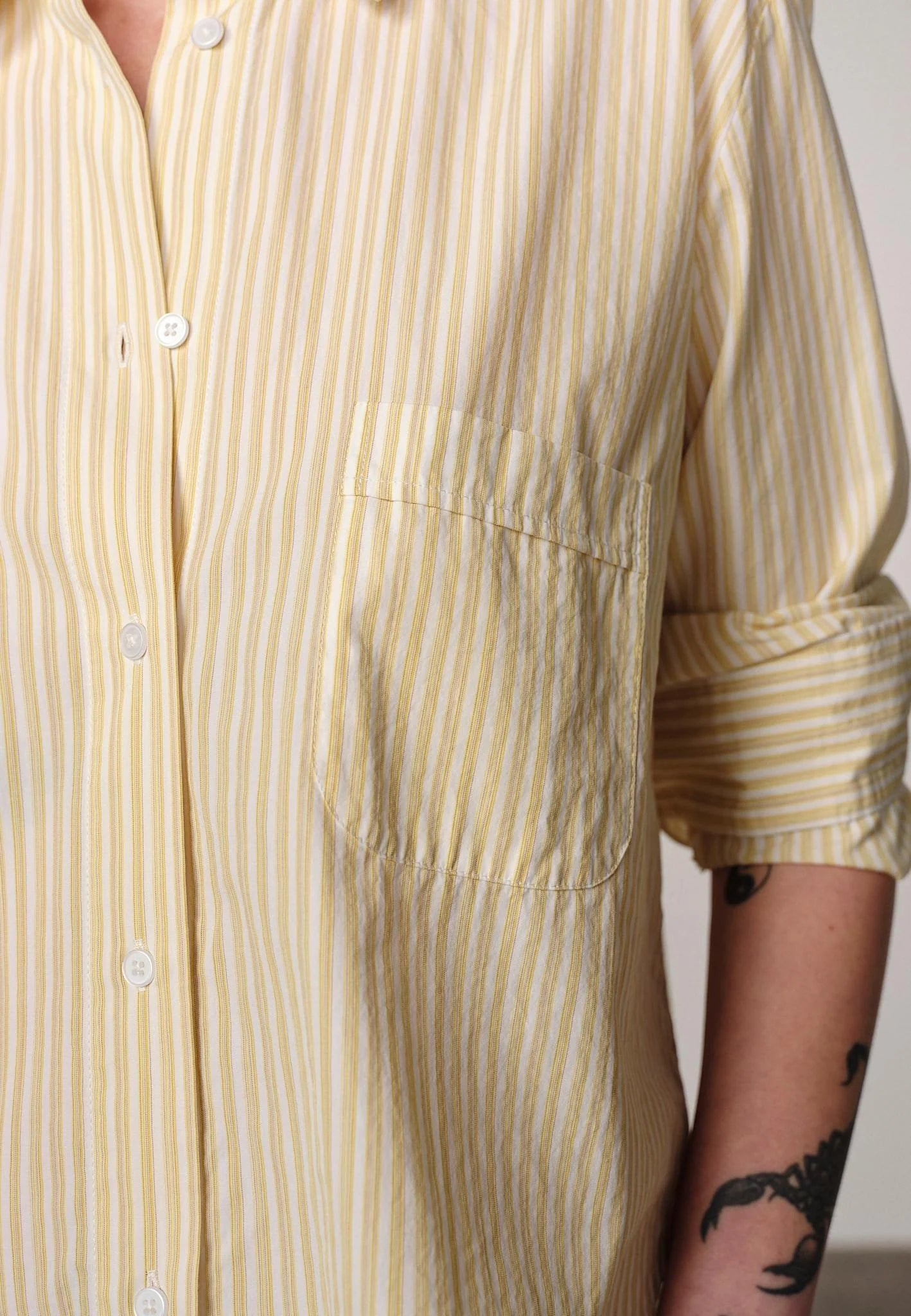 HERSKIND JOVELLE SHIRT YELLOW STRIPE