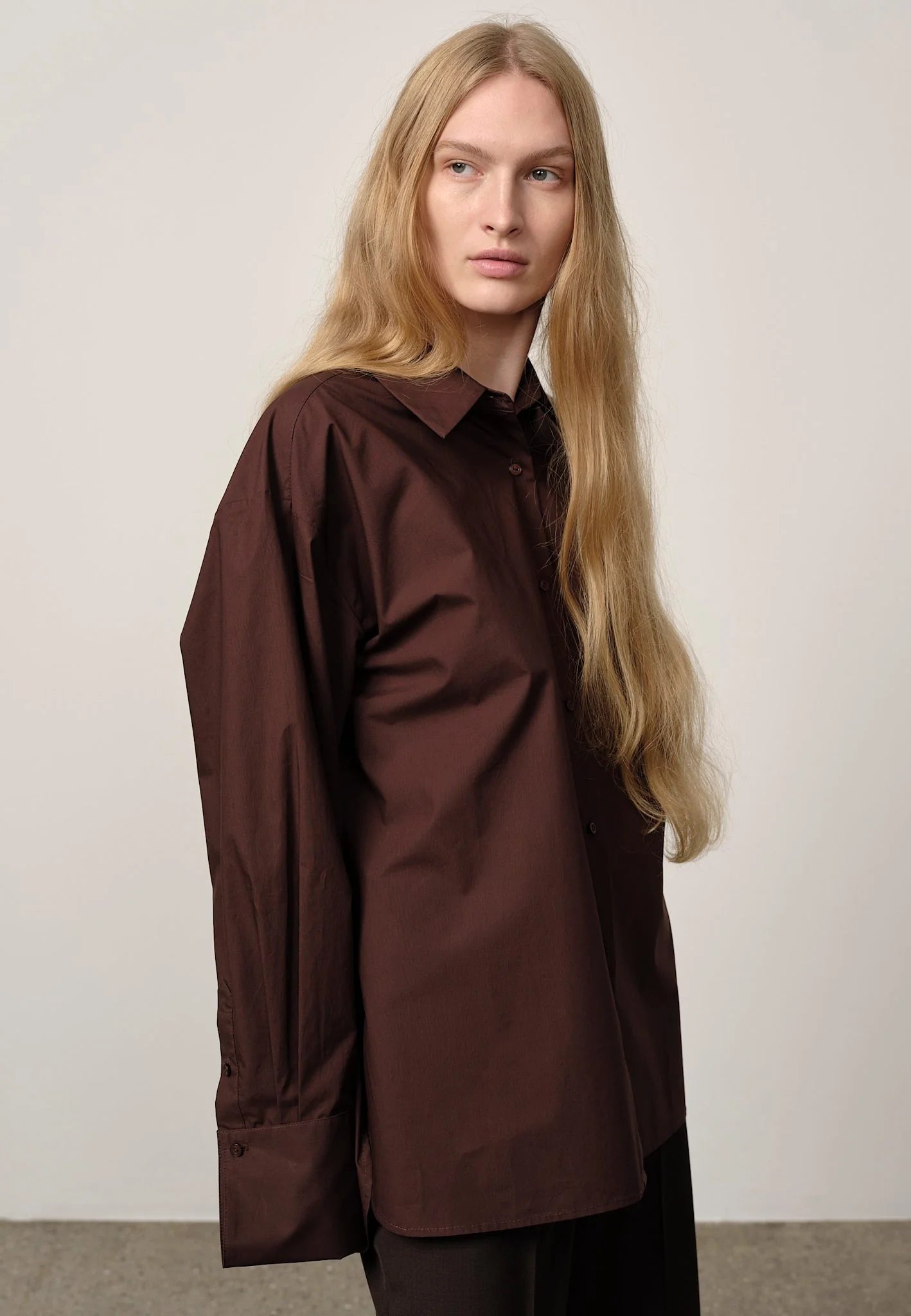 HERSKIND INGA SHIRT - COFFEE BROWN