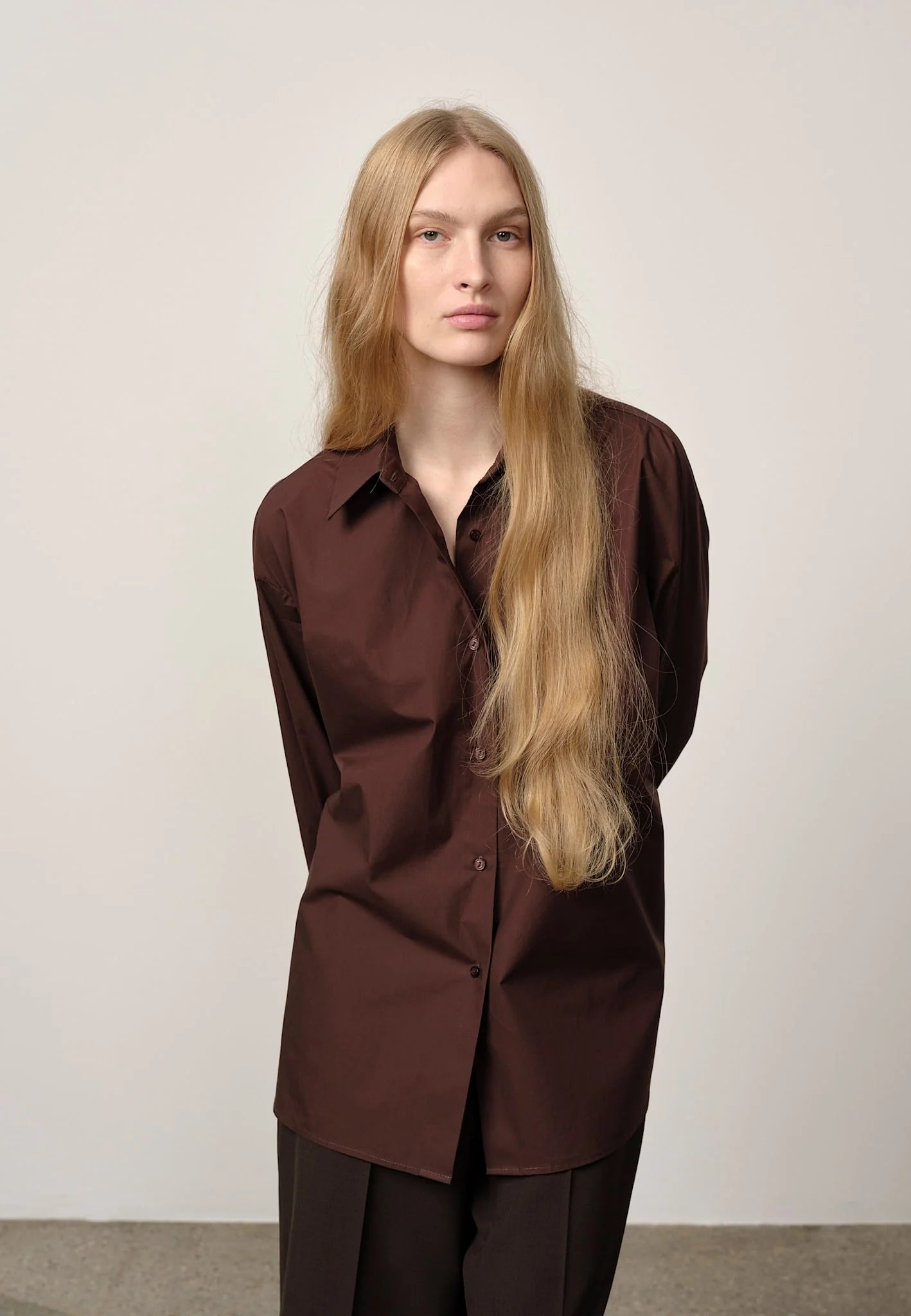 HERSKIND INGA SHIRT - COFFEE BROWN