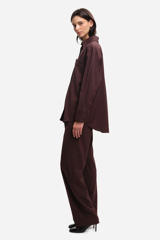 MARGAUX LÖNNBERG RAINS SHIRT BROWN