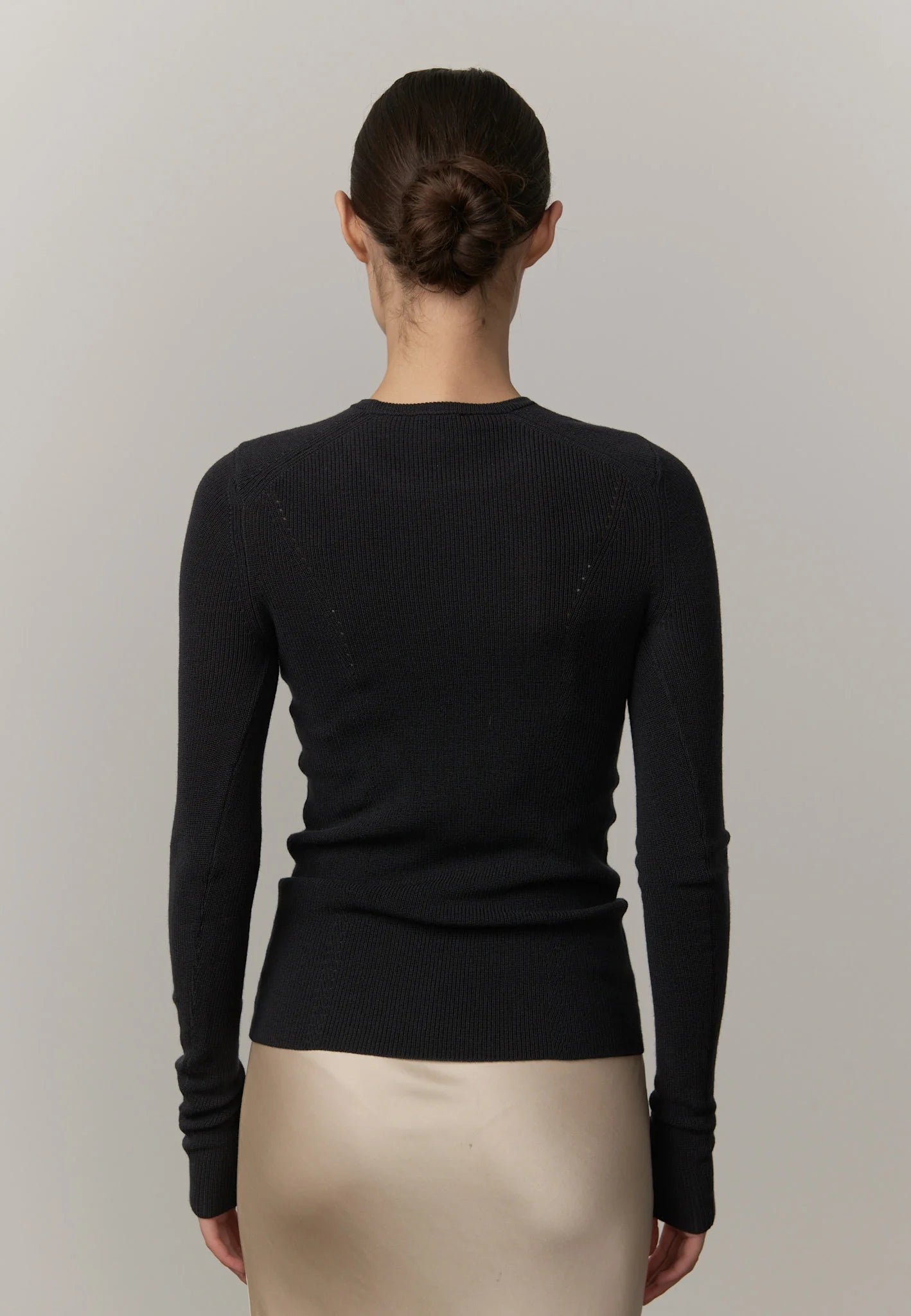 HERSKIND CAMIL KNIT BLOUSE DARK GREY
