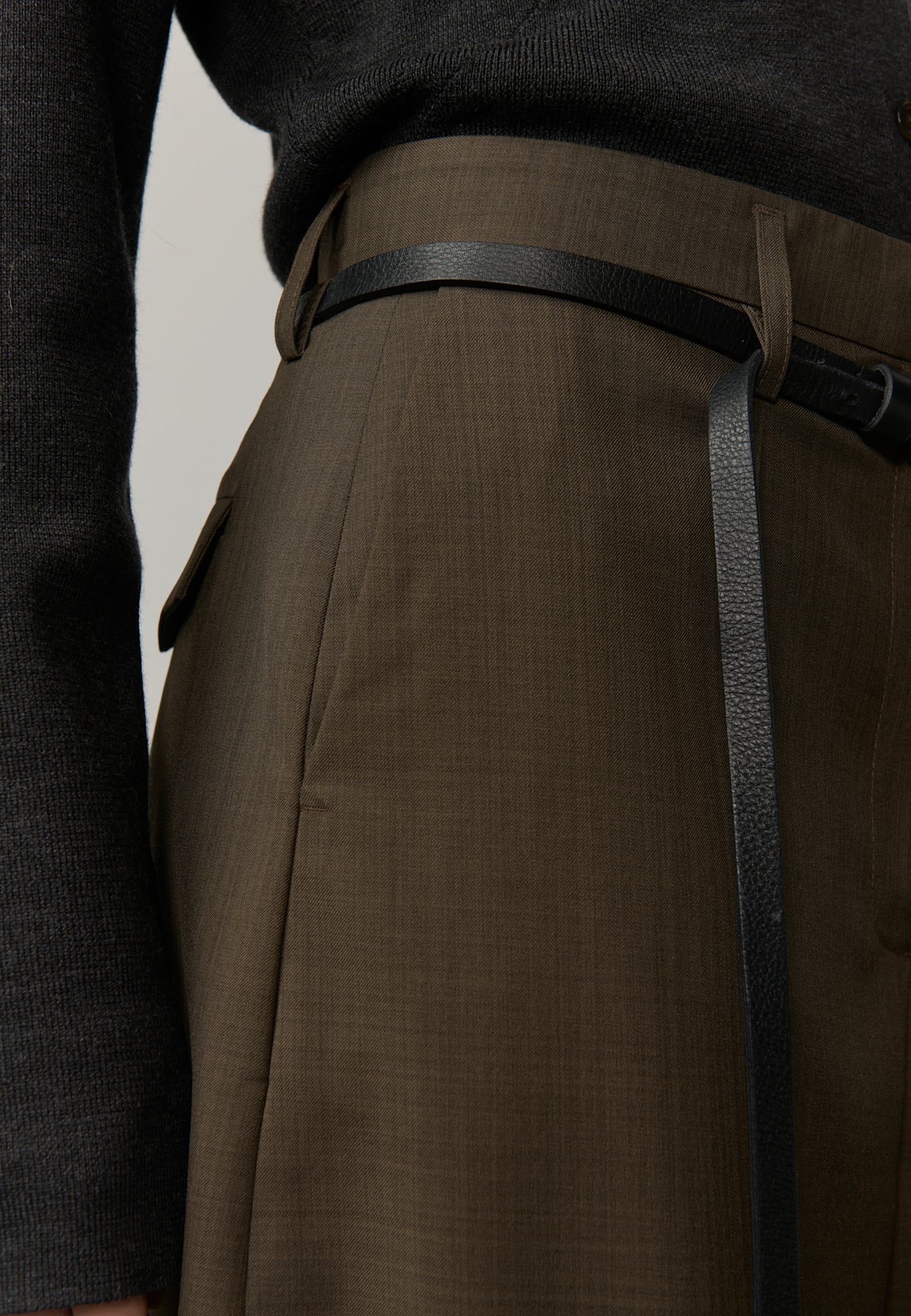 HERSKIND DANTE MID WAIST PANTS KHAKI
