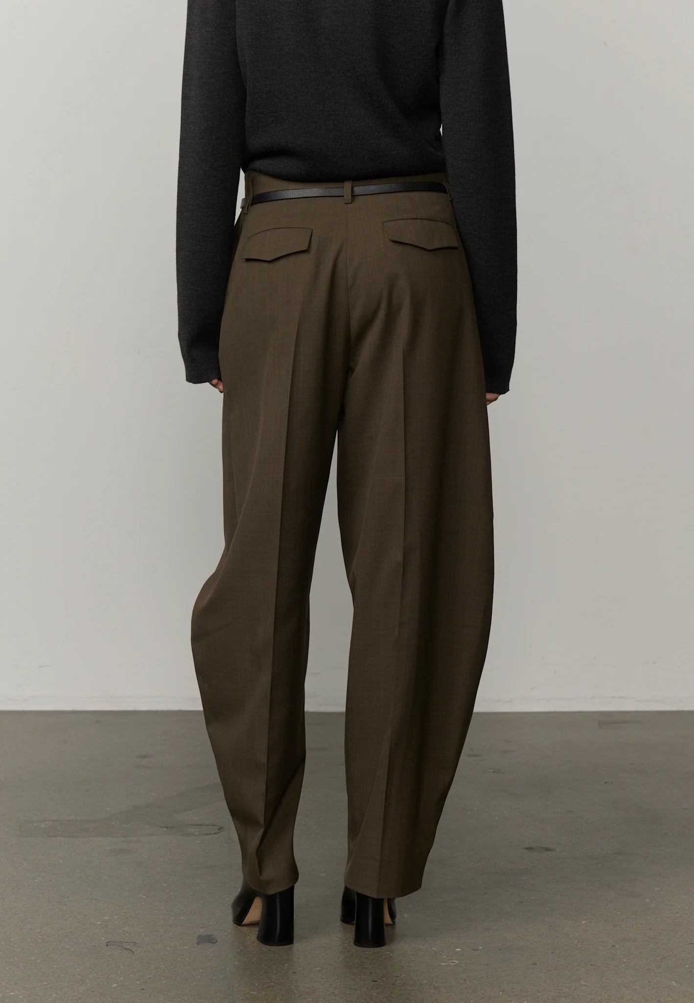 HERSKIND DANTE MID WAIST PANTS KHAKI
