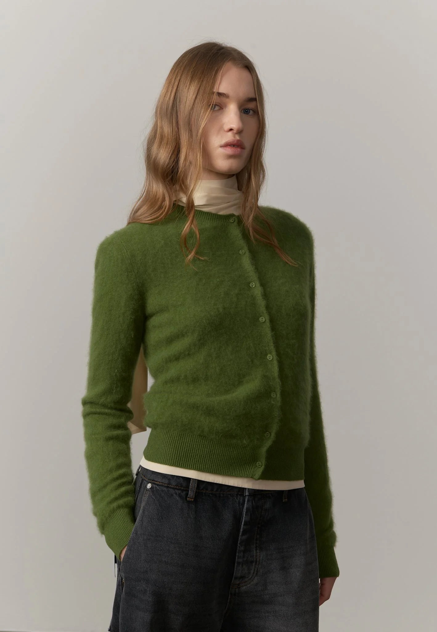 HERSKIND ROSELLE KNIT CARDIGAN GREEN