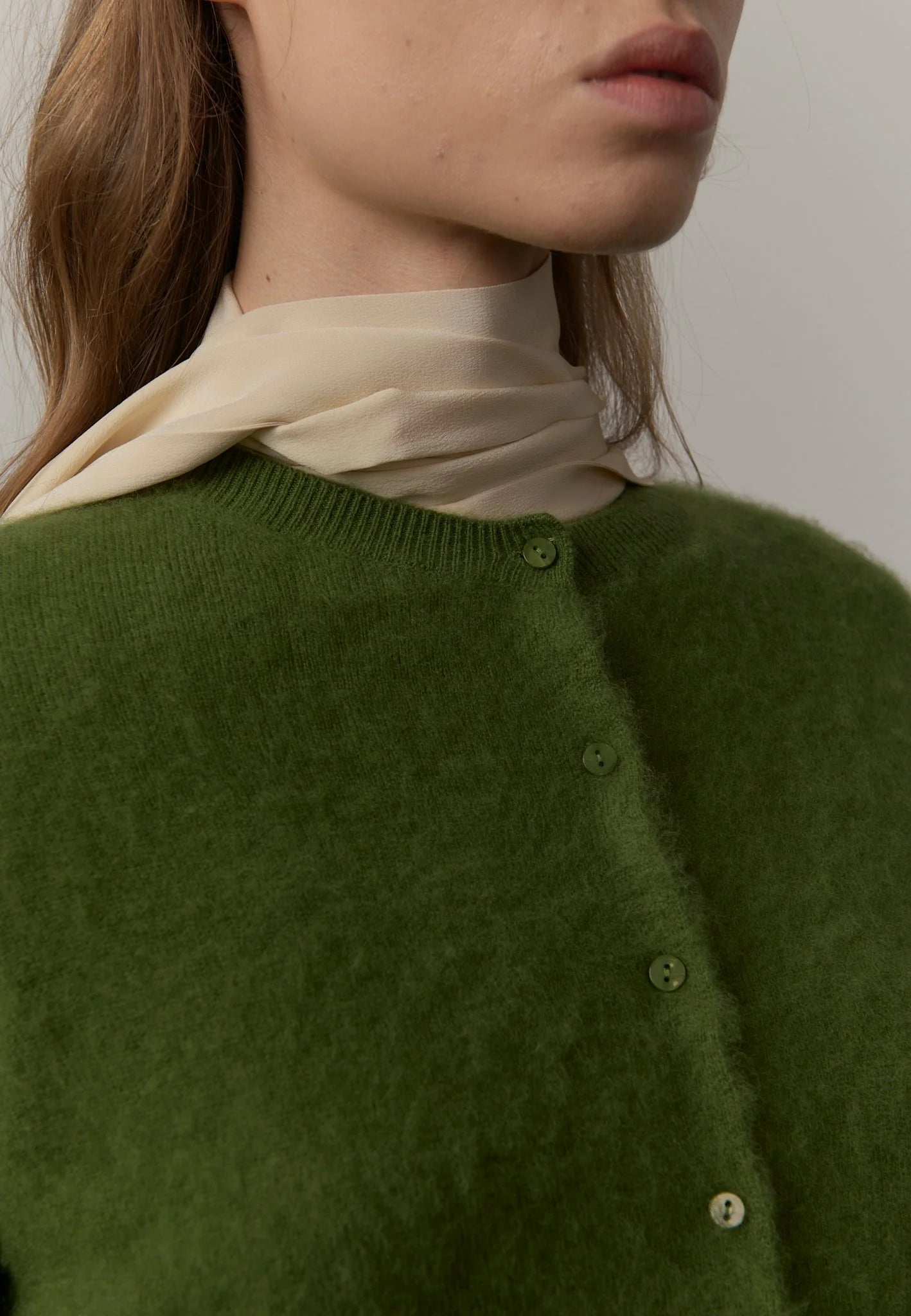 HERSKIND ROSELLE KNIT CARDIGAN GREEN