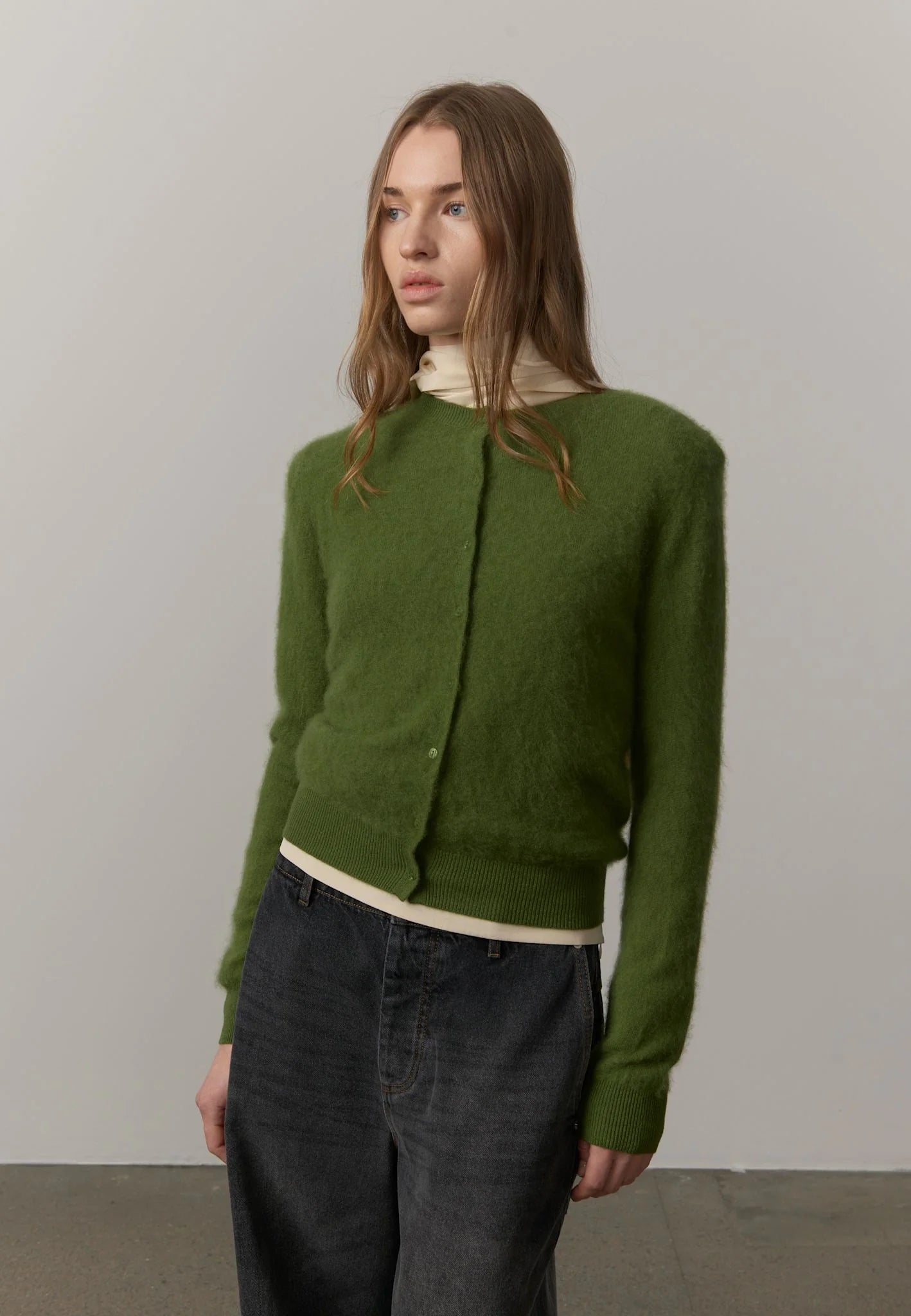 HERSKIND ROSELLE KNIT CARDIGAN GREEN