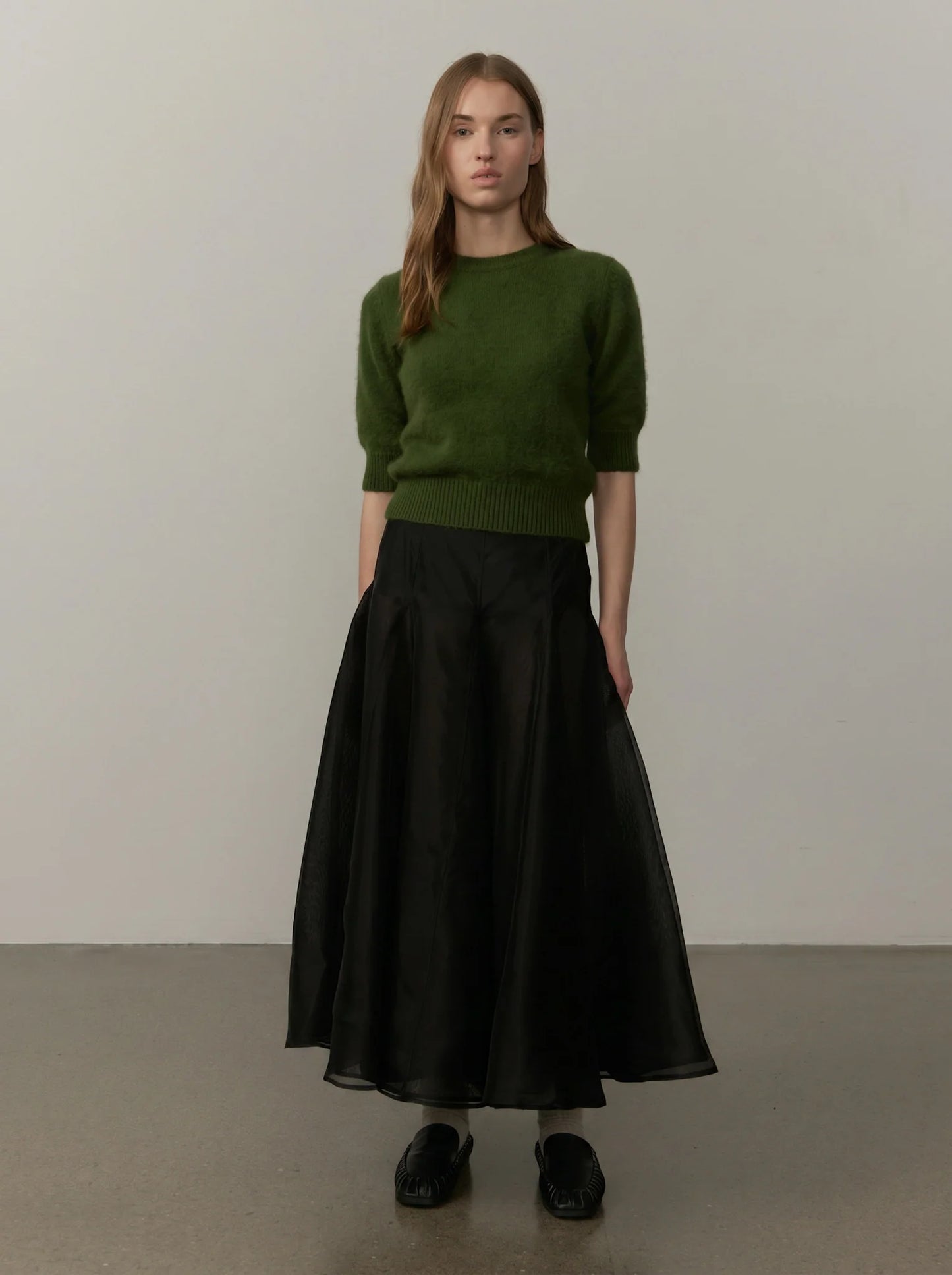 HERSKIND THERESE KNIT BLOUSE GREEN