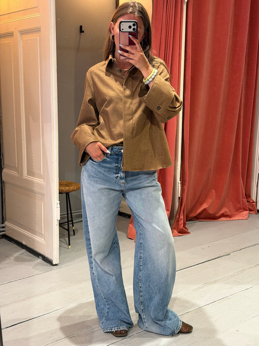ACADEMIA BLOUSE LISA BRUIN/KAKI