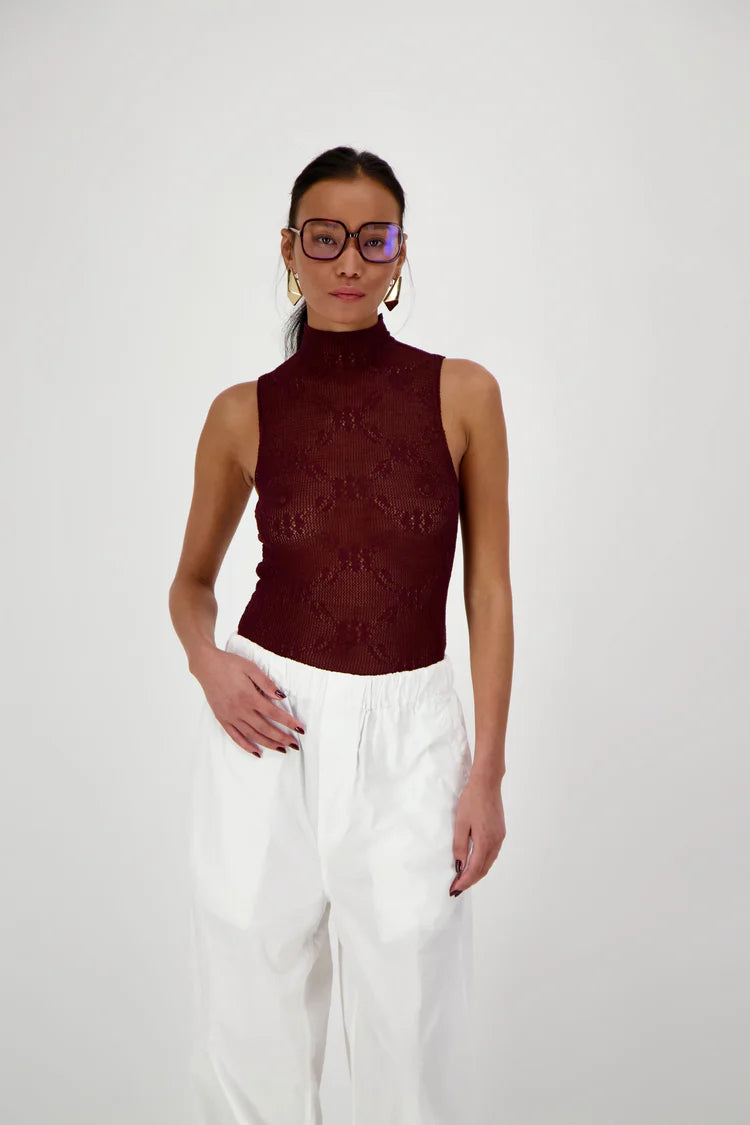 RAE ANTWERP BODYSUIT COFFEE