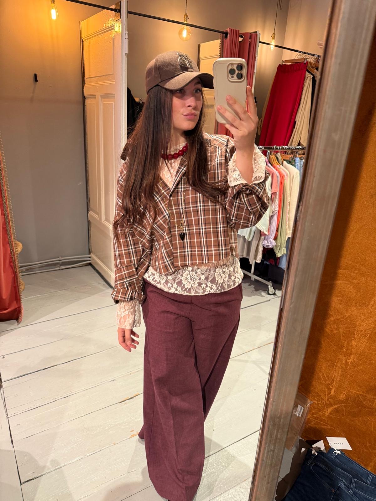 SEA ME HAPPY SUPER WOODY LUSH PANTS - PLUM