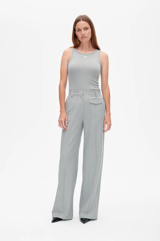 BAUM UND PFERDGARTEN NILO TROUSERS WALLSTREET PINSTRIPE GREY