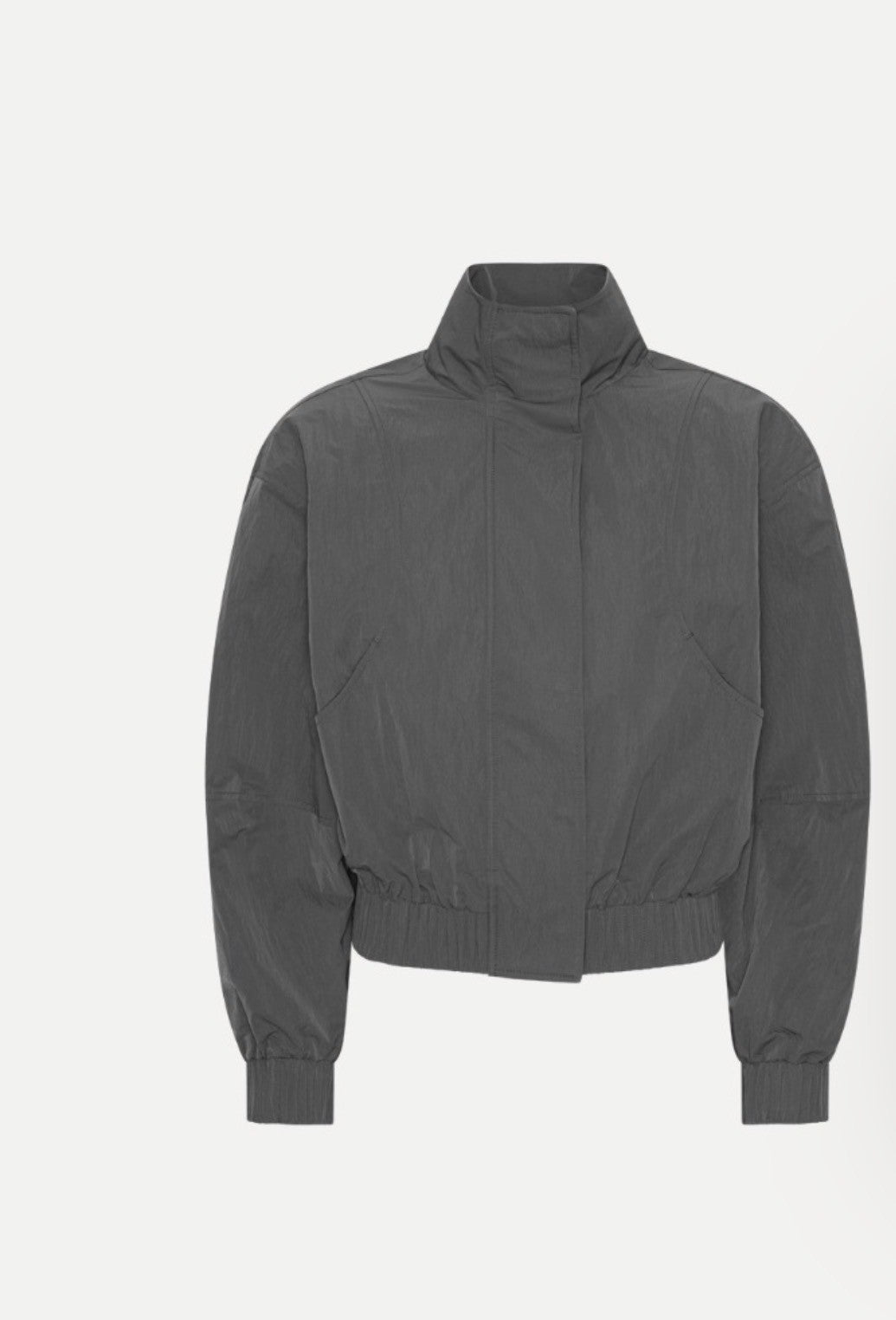 ROTATE CRISPY TRACK JACKET - DARK GREY