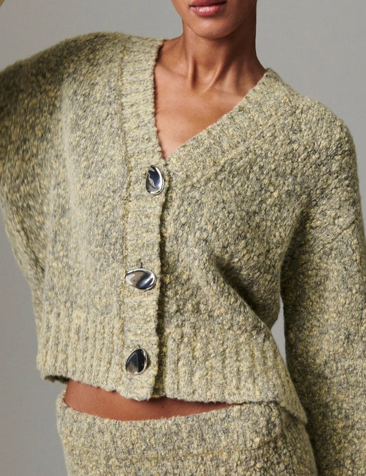 DAY Birger et Mikkelsen Conor Knitted Cardigan - Capers Melange
