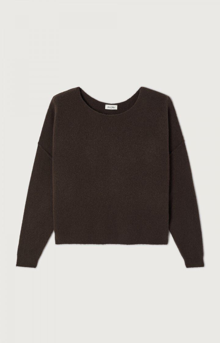 AMERICAN VINTAGE DAMSVILLE SWEATER MELANGE BROWN
