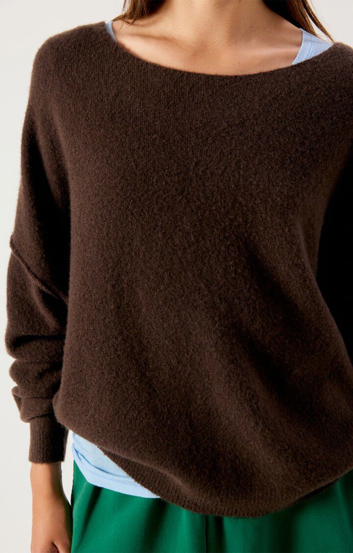 AMERICAN VINTAGE DAMSVILLE SWEATER MELANGE BROWN